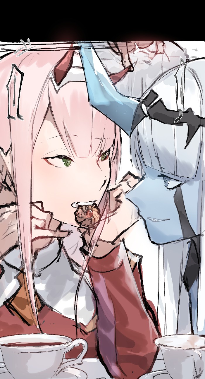 Zero Two and Zero One x Hiro futa page 10 full
