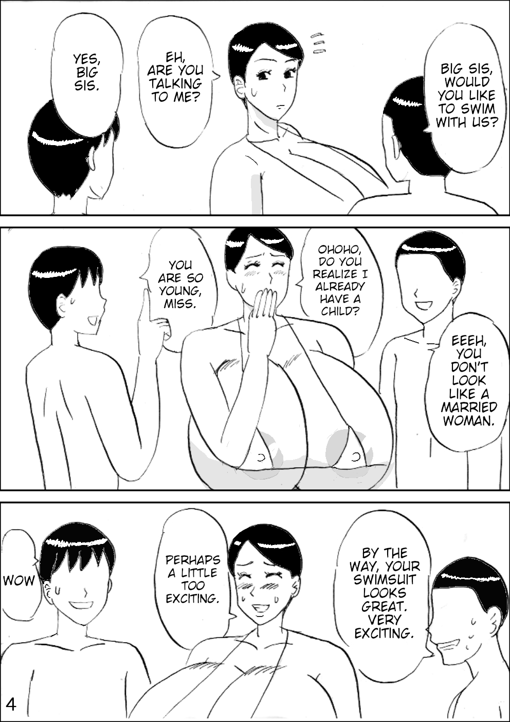 Bakunyuu Mama no Ecchi na Bikini | Big Breasted Mom's Lewd Bikini page 5 full