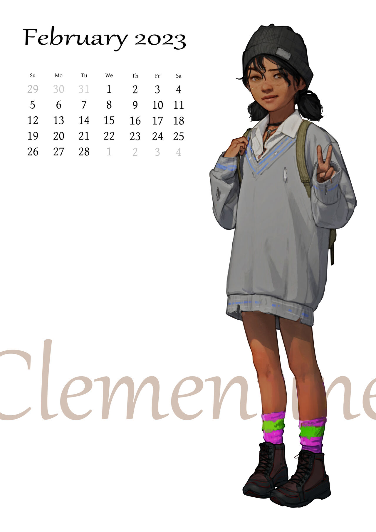 2023/2024 Calendar page 5 full