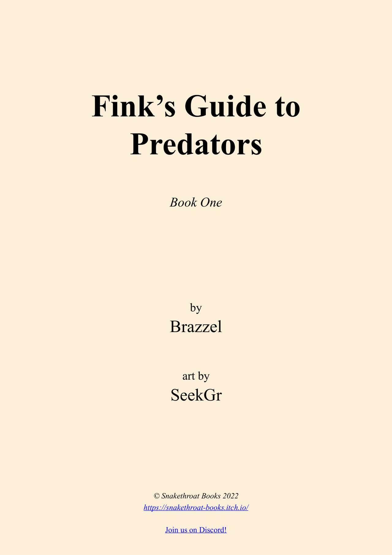 Fink's Guide to Predators 1 page 2 full