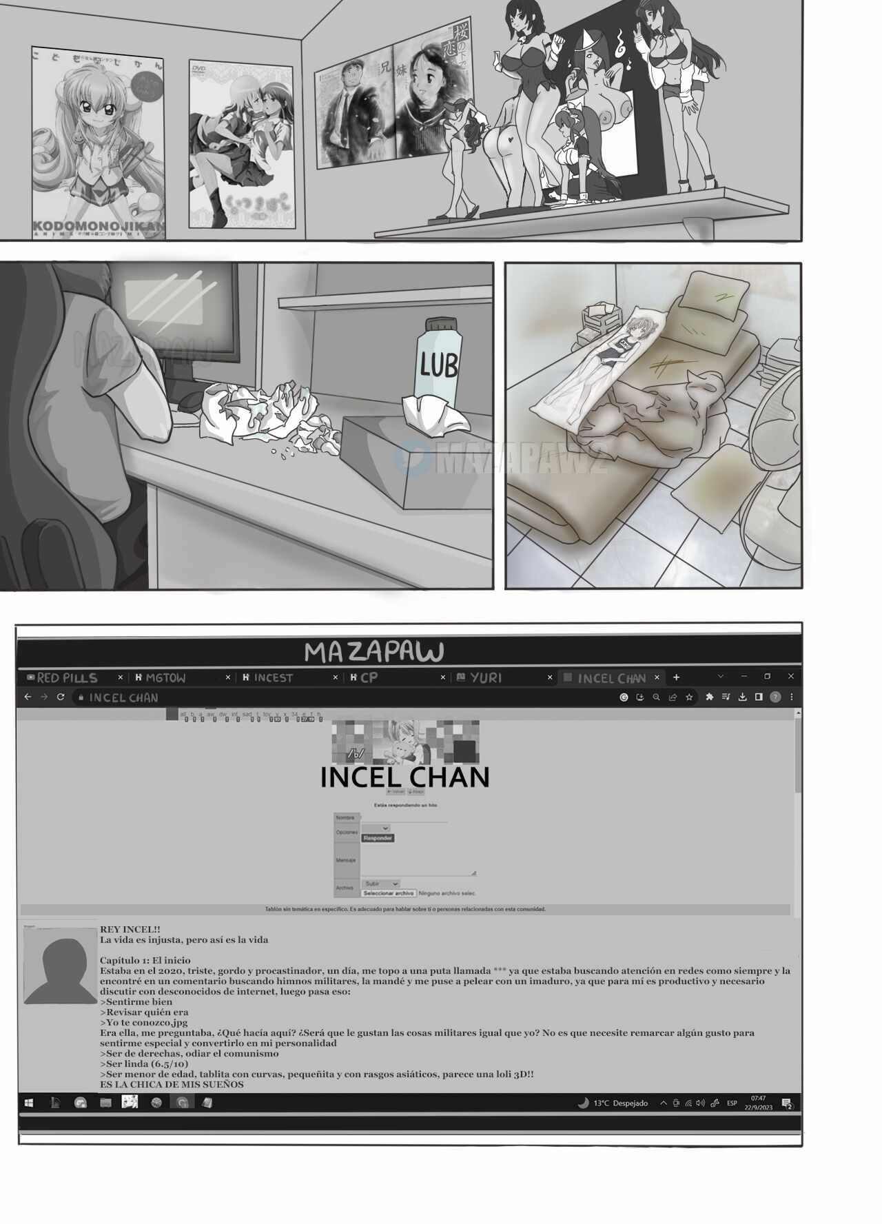 Monobe-chan manga page 2 full