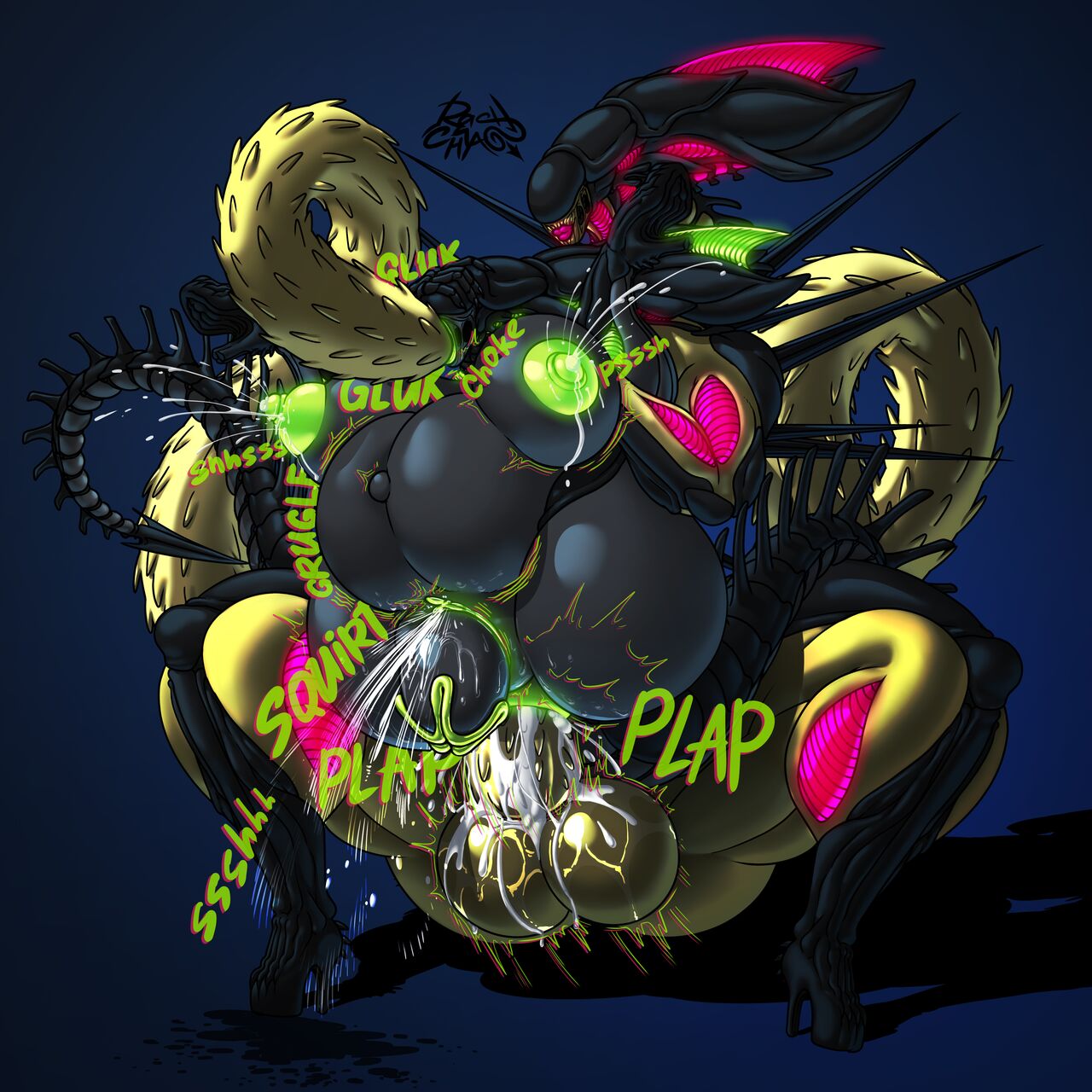 Two Xenoqueens page 7 full