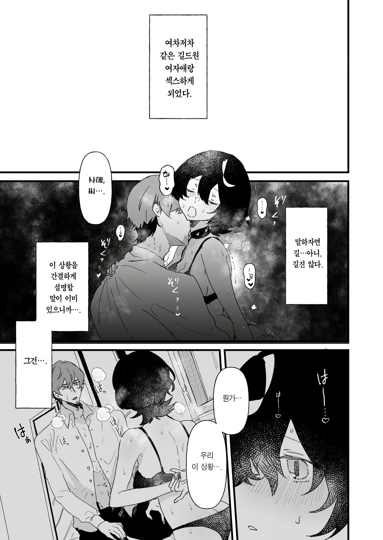 Onaji Guilmem no Koe ga Suki -Shoya Hen- | 같은 길드원의 목소리가 좋아 -첫날밤 편- page 2 full