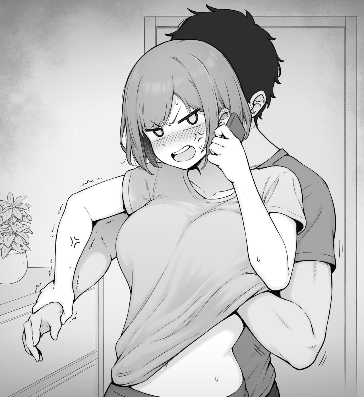 Yuujin to Denwa o Hajimeru to Karamitsuite kuru Kareshi page 6 full