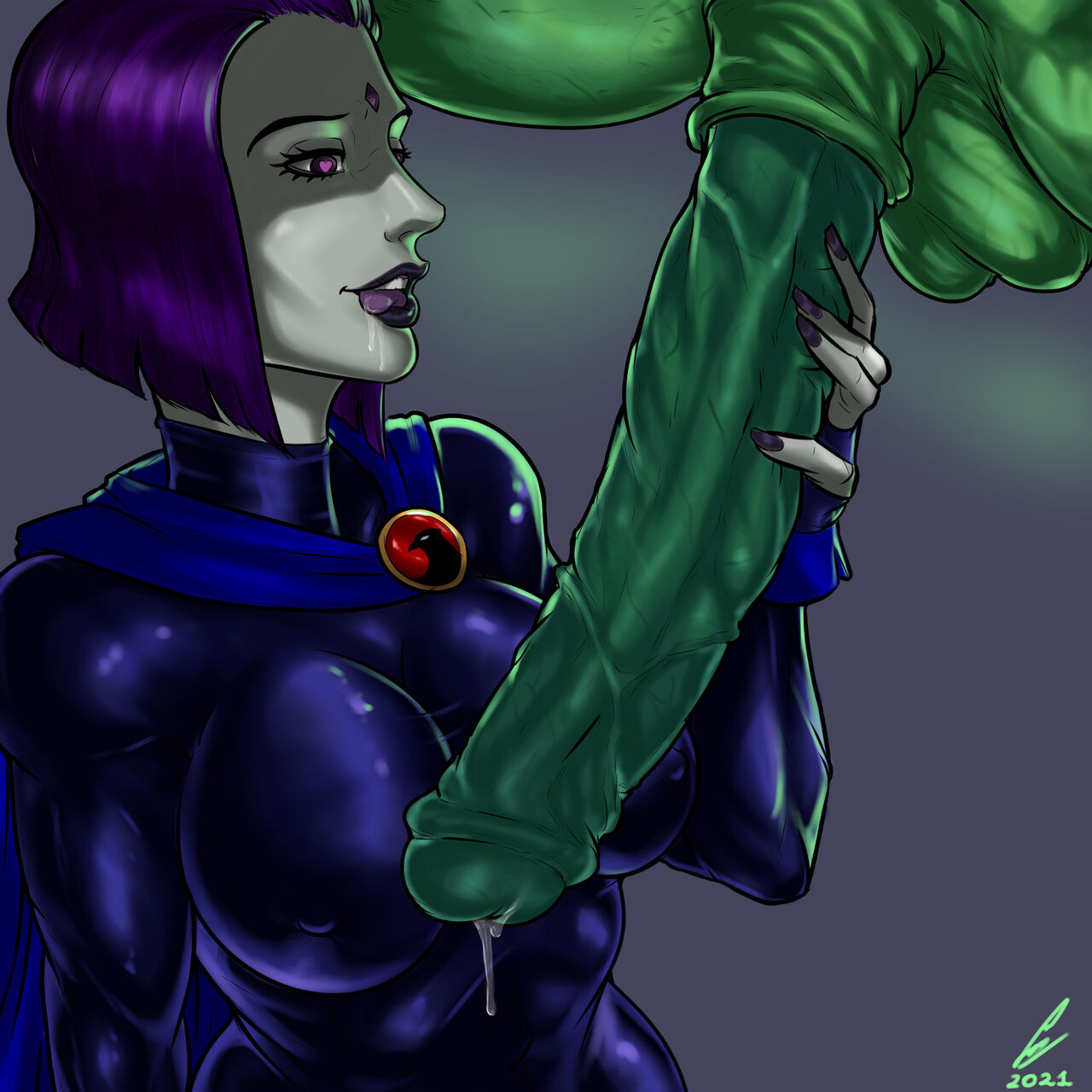 Raven &amp; Beast Boy page 1 full
