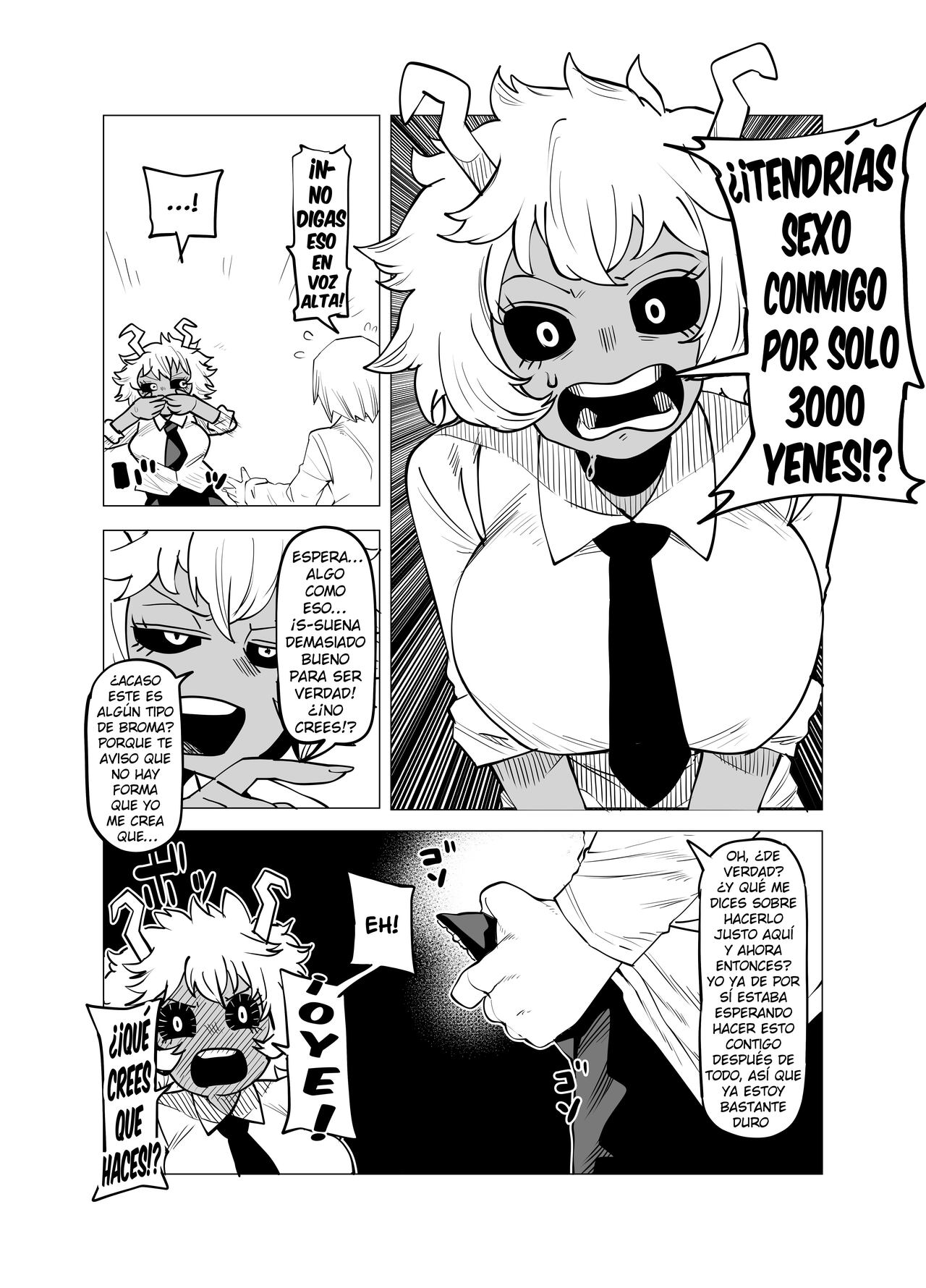 Teisou Gyakuten Butsu ~Ashido Mina no Baai~ | Academia de Héroes &amp; una Moralidad Invertida 5: ~Ashido Mina~ page 3 full