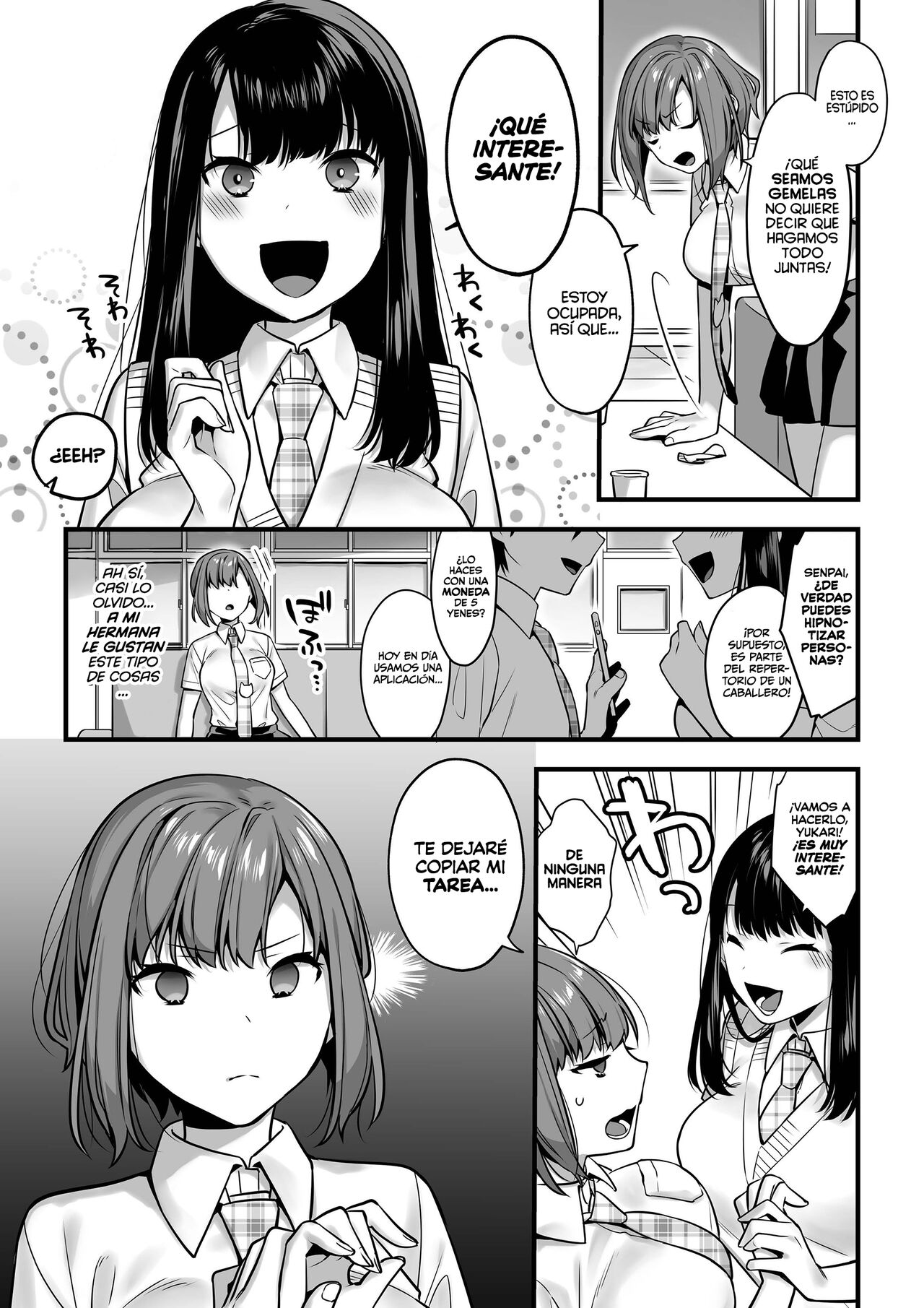 Futagotte Saiminjutsu ni Kakaru no mo Douji Nandesuka? | ¿Las Gemelas También se hipnotizan al mismo tiempo? page 6 full