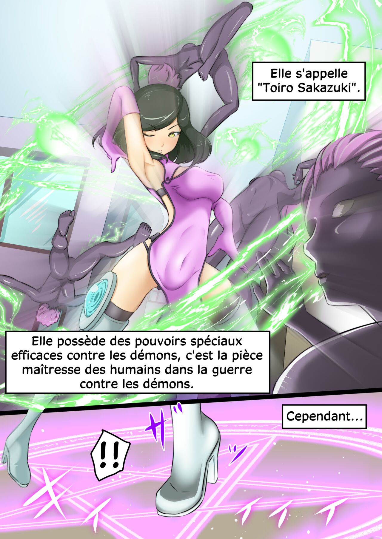Uchi no Ko ga Ecchi na Teki to Tatakatte Haiboku suru Hanashi 1 | L'héroïne se fait vaincre par une ennemie perverse 1 page 4 full