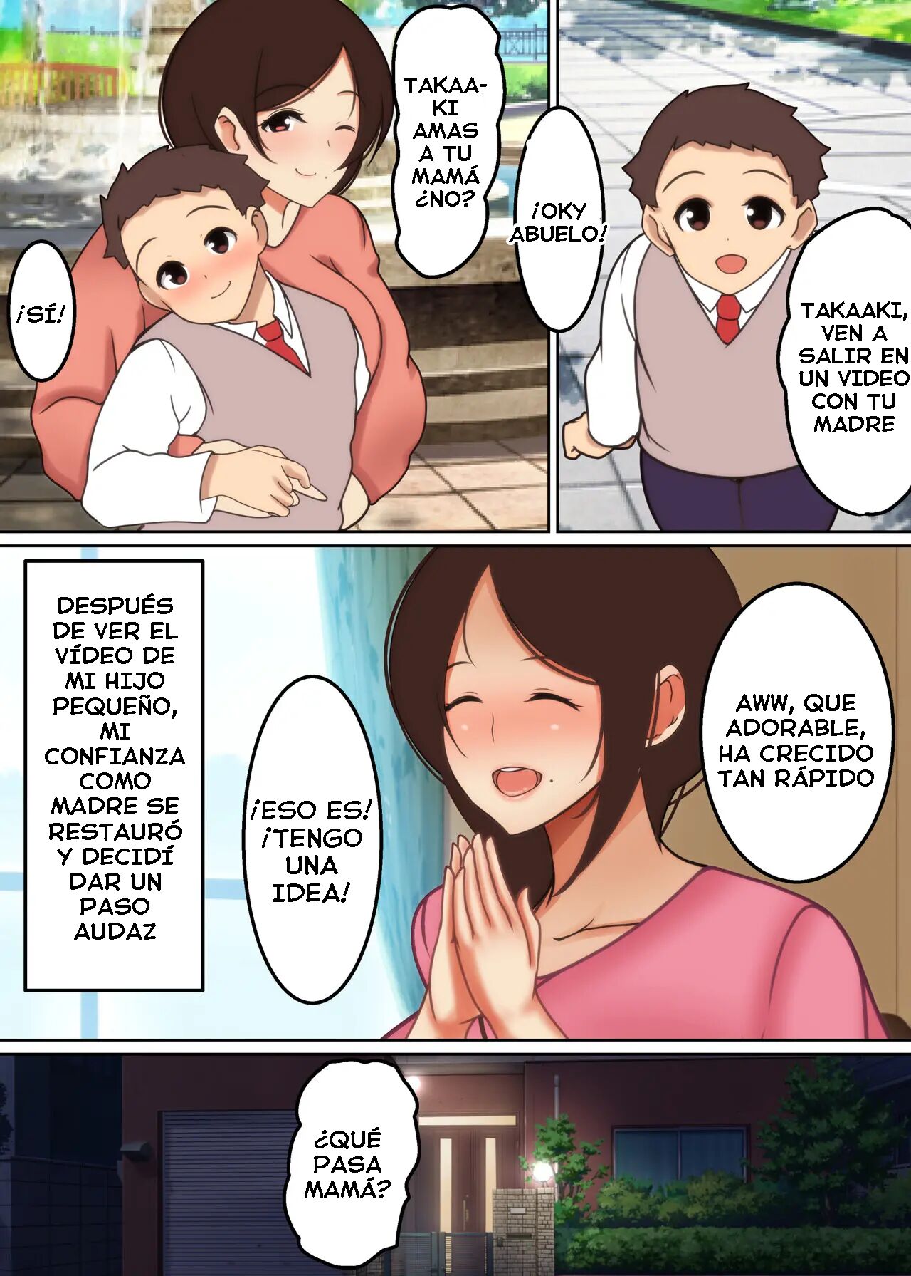 Haha ga Midara ni Aegu Toki 2 ~Shinjou-ke no Boshi Jouji~ | Cuando Mamá Gime Lujuriosamente 2 ~El Asunto Madre-Hijo de la Familia Shinjo~ page 4 full