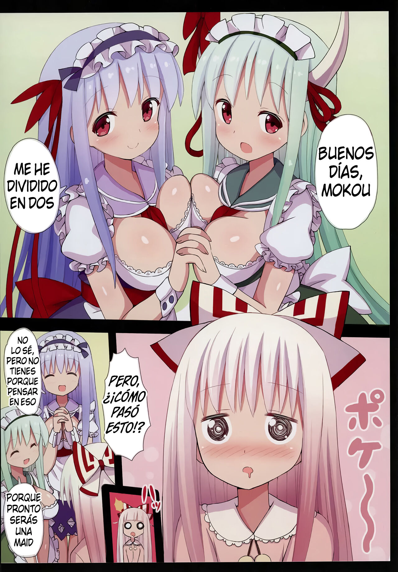 Maid KeneMoko Sandwich! page 3 full