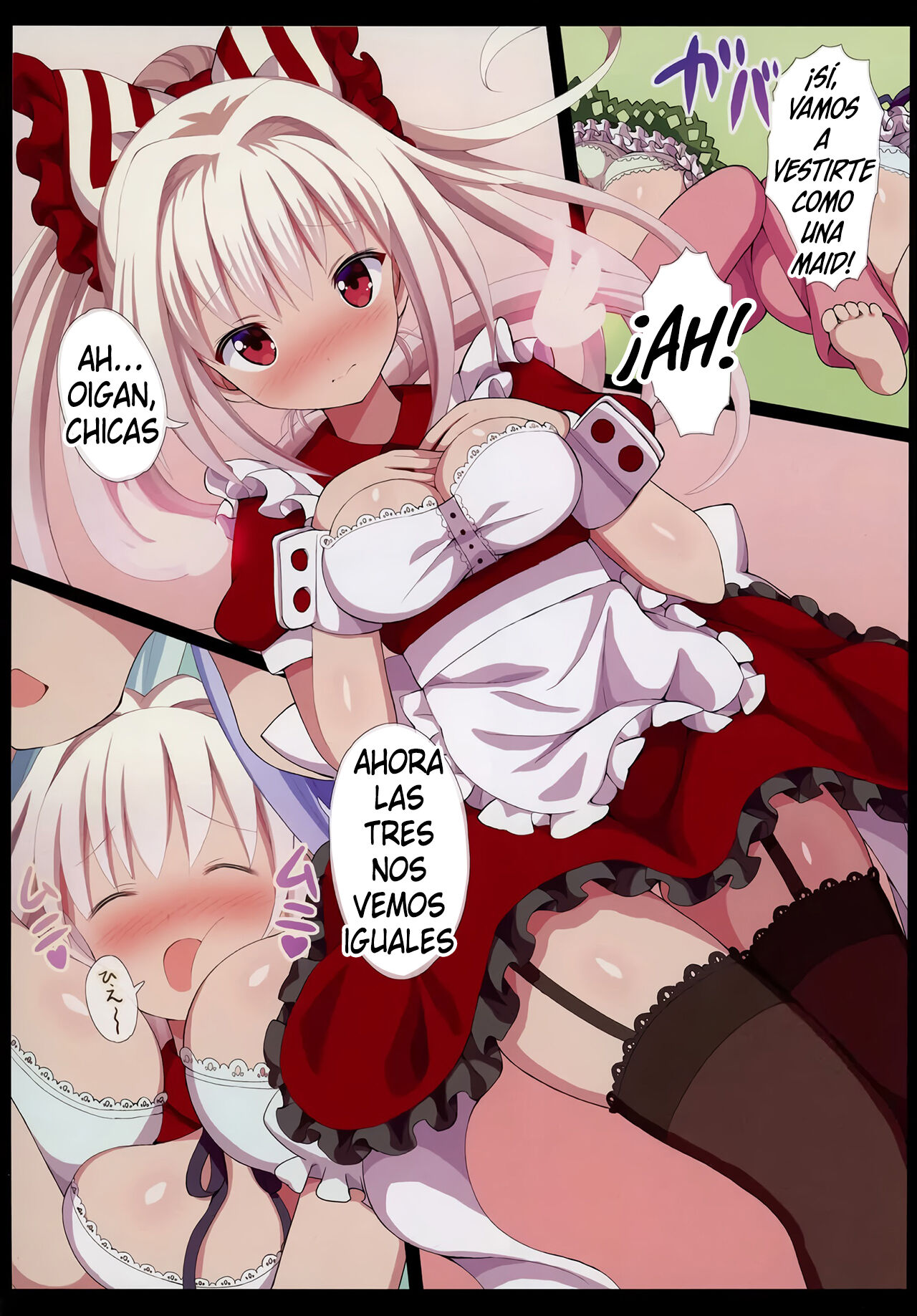 Maid KeneMoko Sandwich! page 4 full