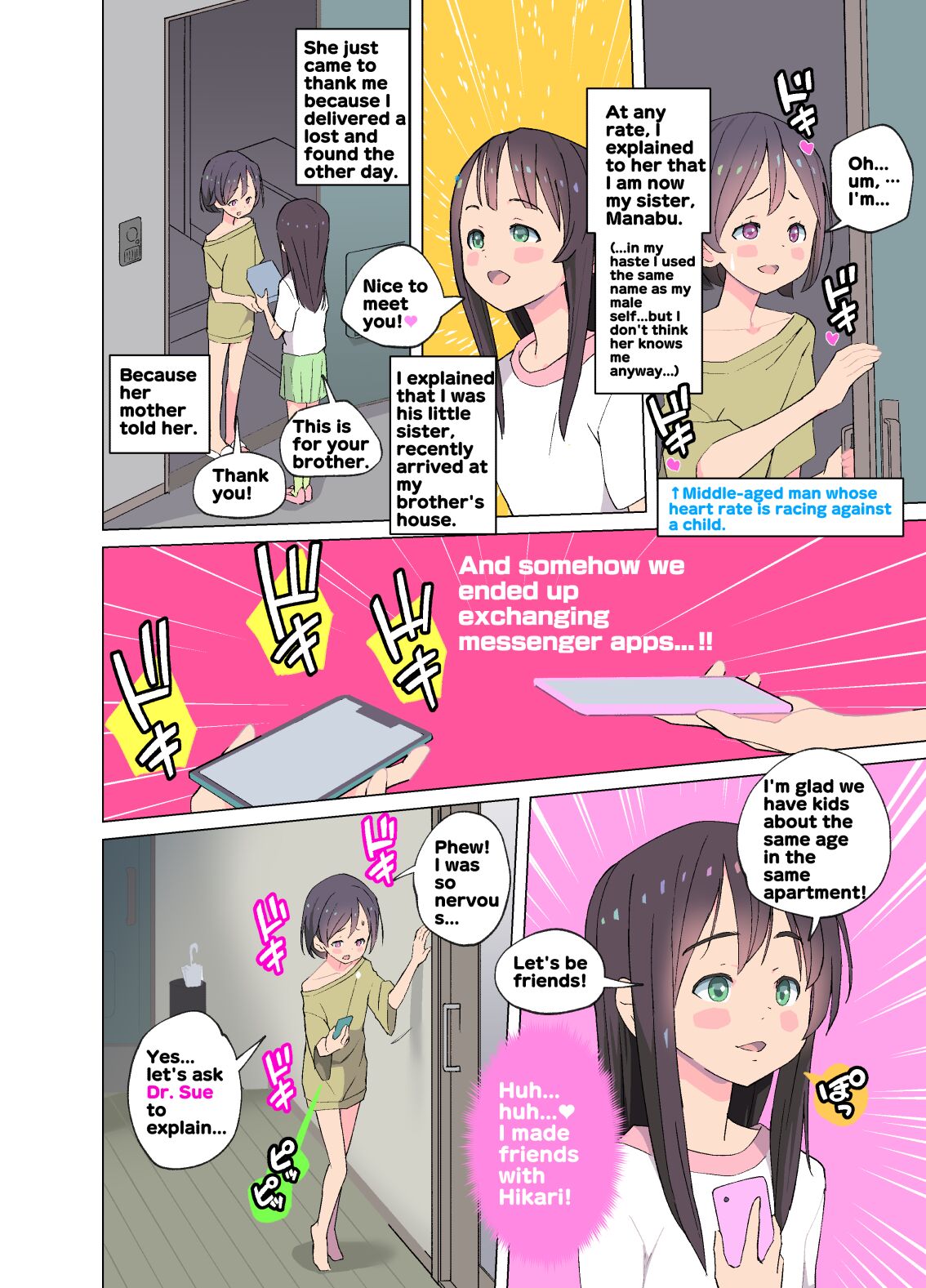Middle-aged Man TS To Girl &amp; Got Along With A Yuri Girl page 10 full
