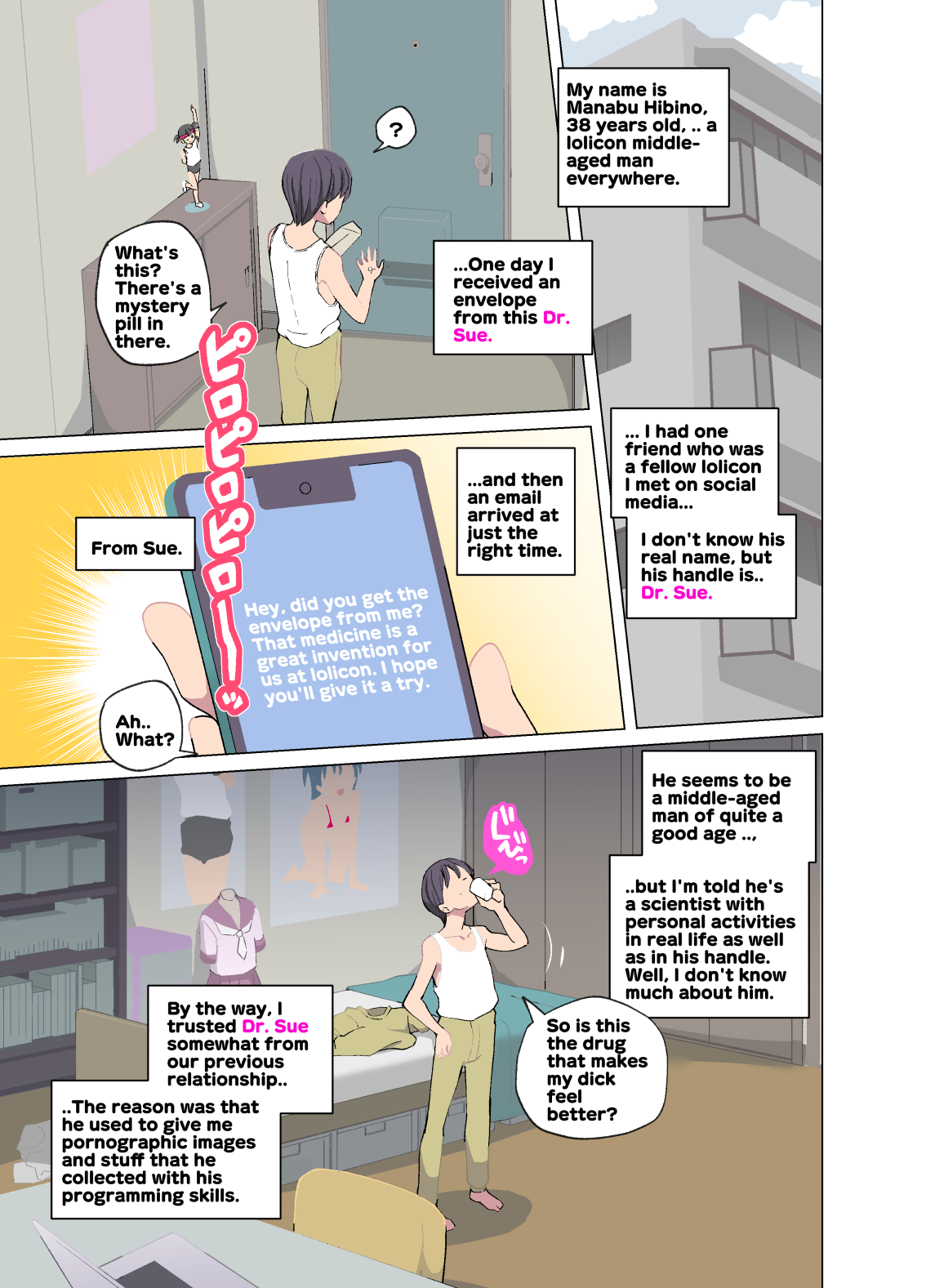 Middle-aged Man TS To Girl &amp; Got Along With A Yuri Girl page 3 full