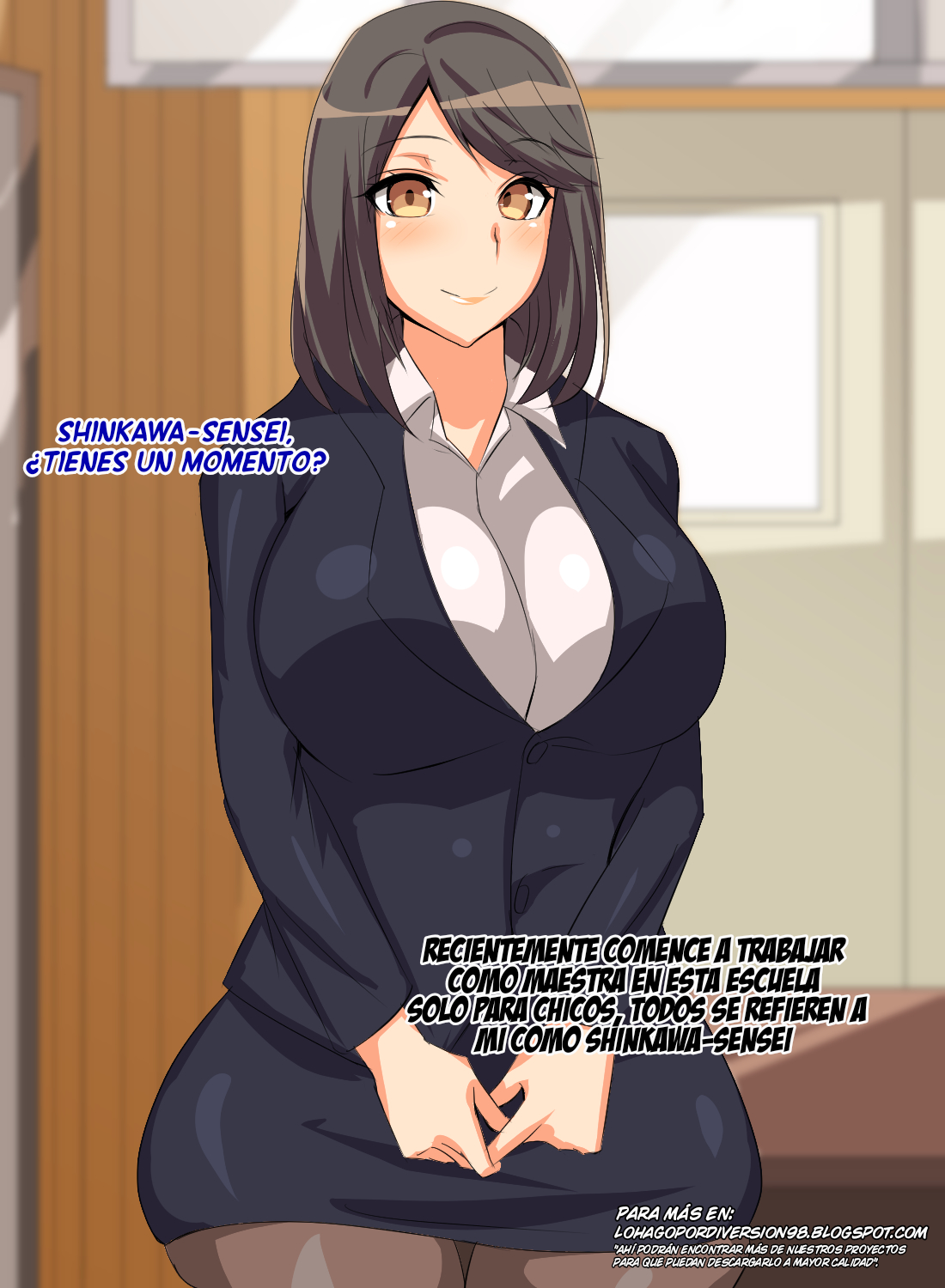 Dosukebe Inran Onna Kyoushidou - Muttsuri Sukebe na Shinnin Kyoushi ni Tokubetsu Kyoushuu | ¡El Entrenamiento Especial Para Convertir A La Nueva Maestra En Una Ninfómana Amante Del Sexo! page 3 full