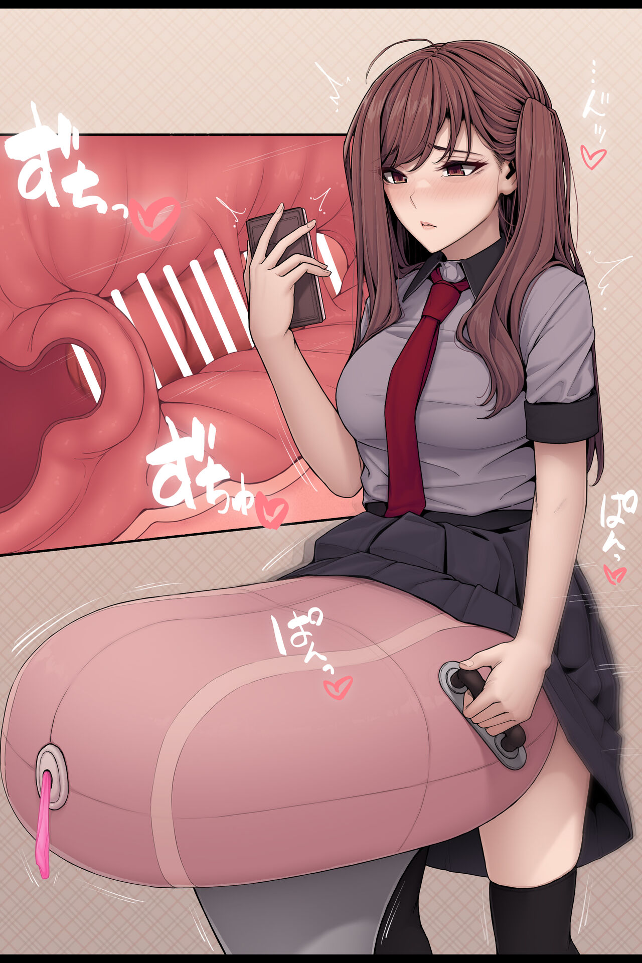 Gihindai de sagyō-teki ni sei shori shi teru  futanari-chan | A futanari staying cool as she relieves her sexual urges page 3 full