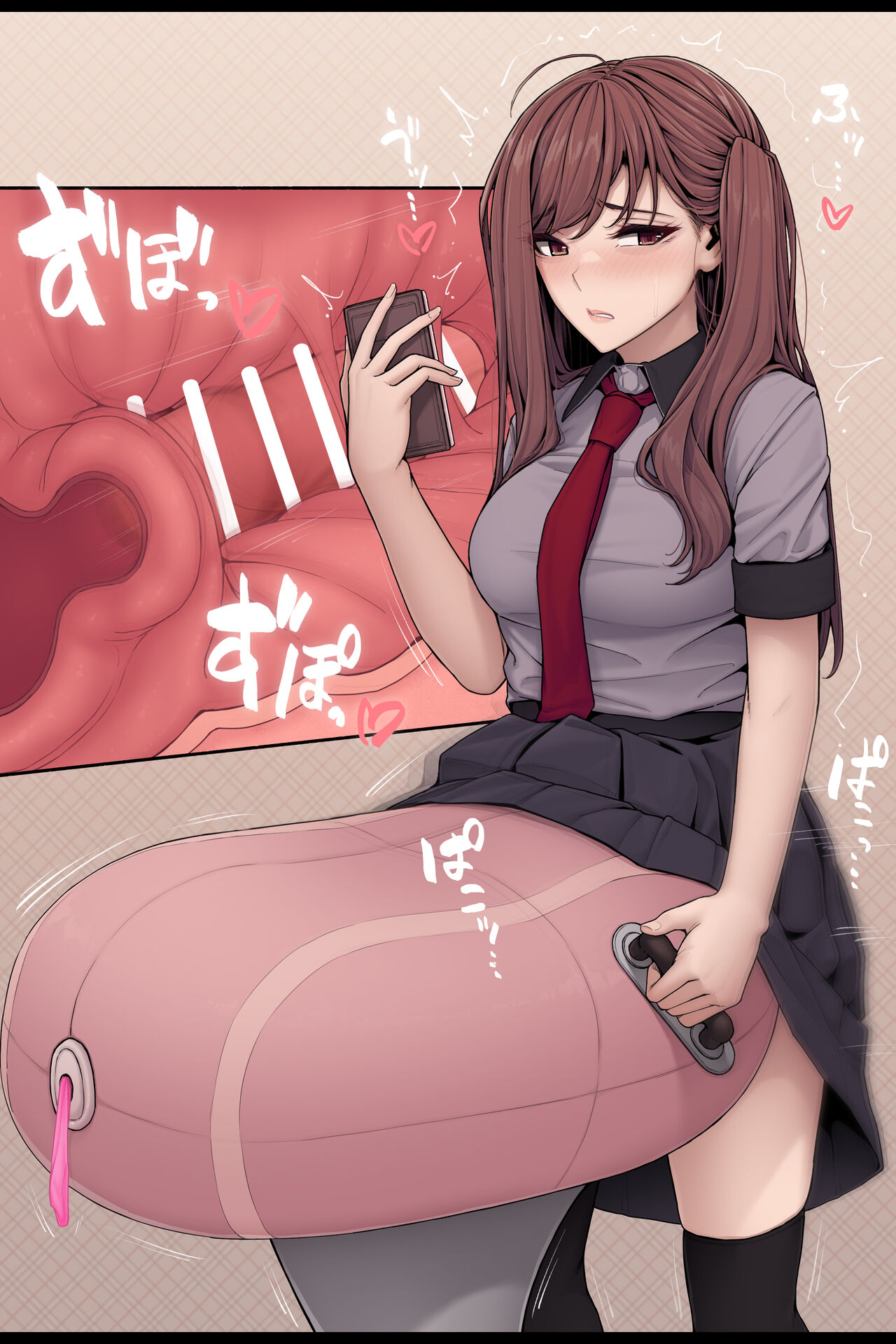 Gihindai de sagyō-teki ni sei shori shi teru  futanari-chan | A futanari staying cool as she relieves her sexual urges page 4 full