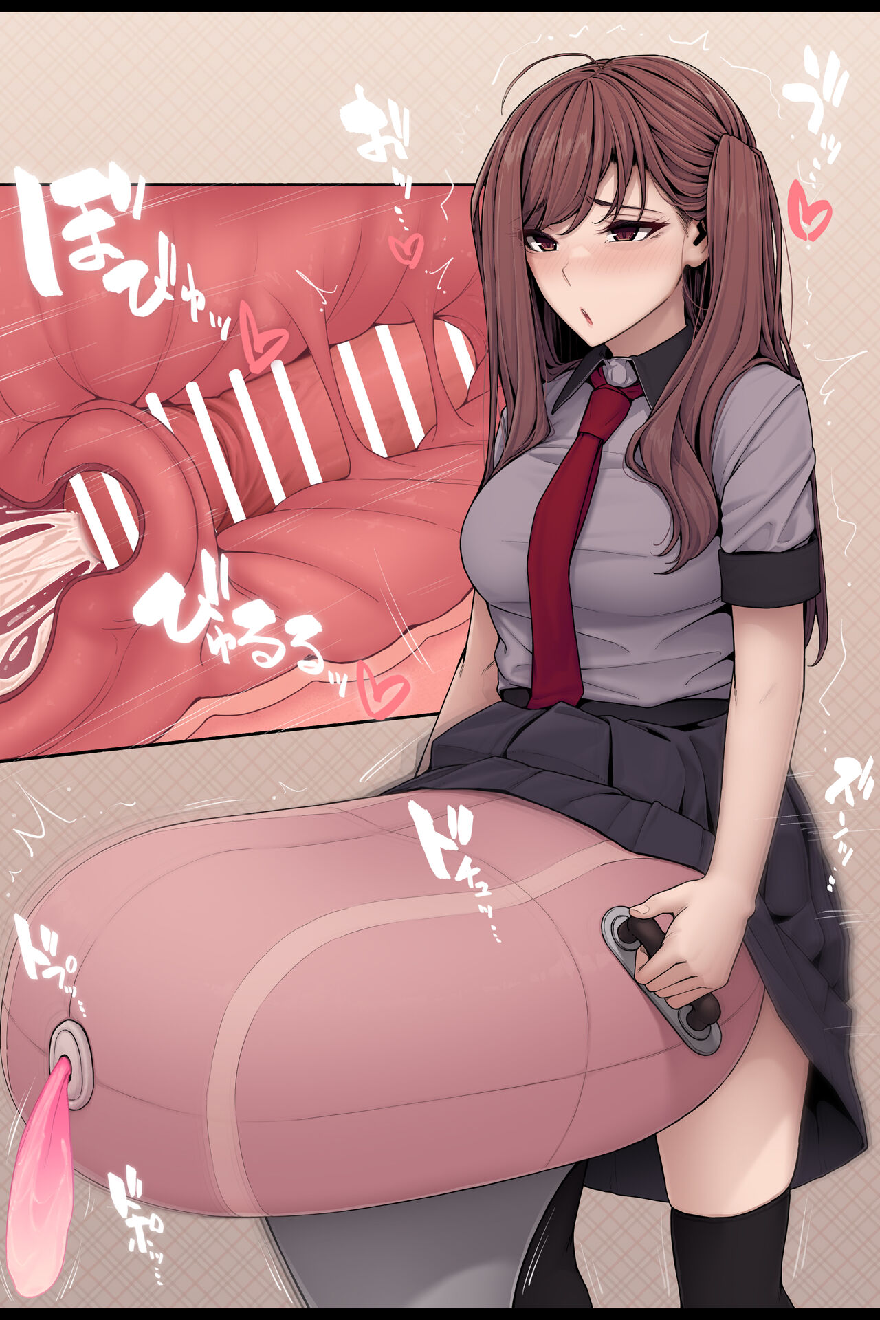 Gihindai de sagyō-teki ni sei shori shi teru  futanari-chan | A futanari staying cool as she relieves her sexual urges page 6 full