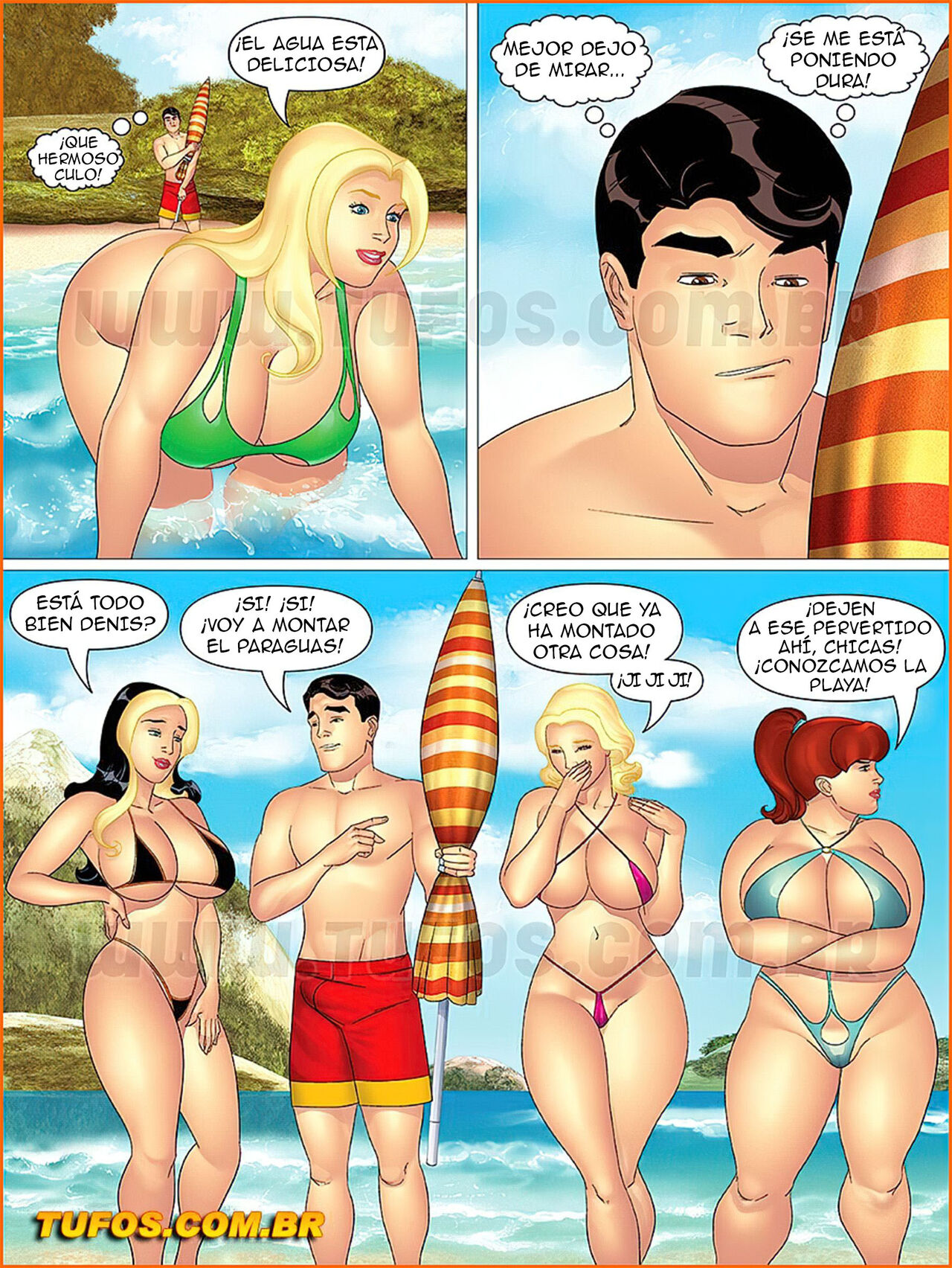 Tia, Primas E Cia. 26 Vacaciones en la Playa Parte 1 page 3 full