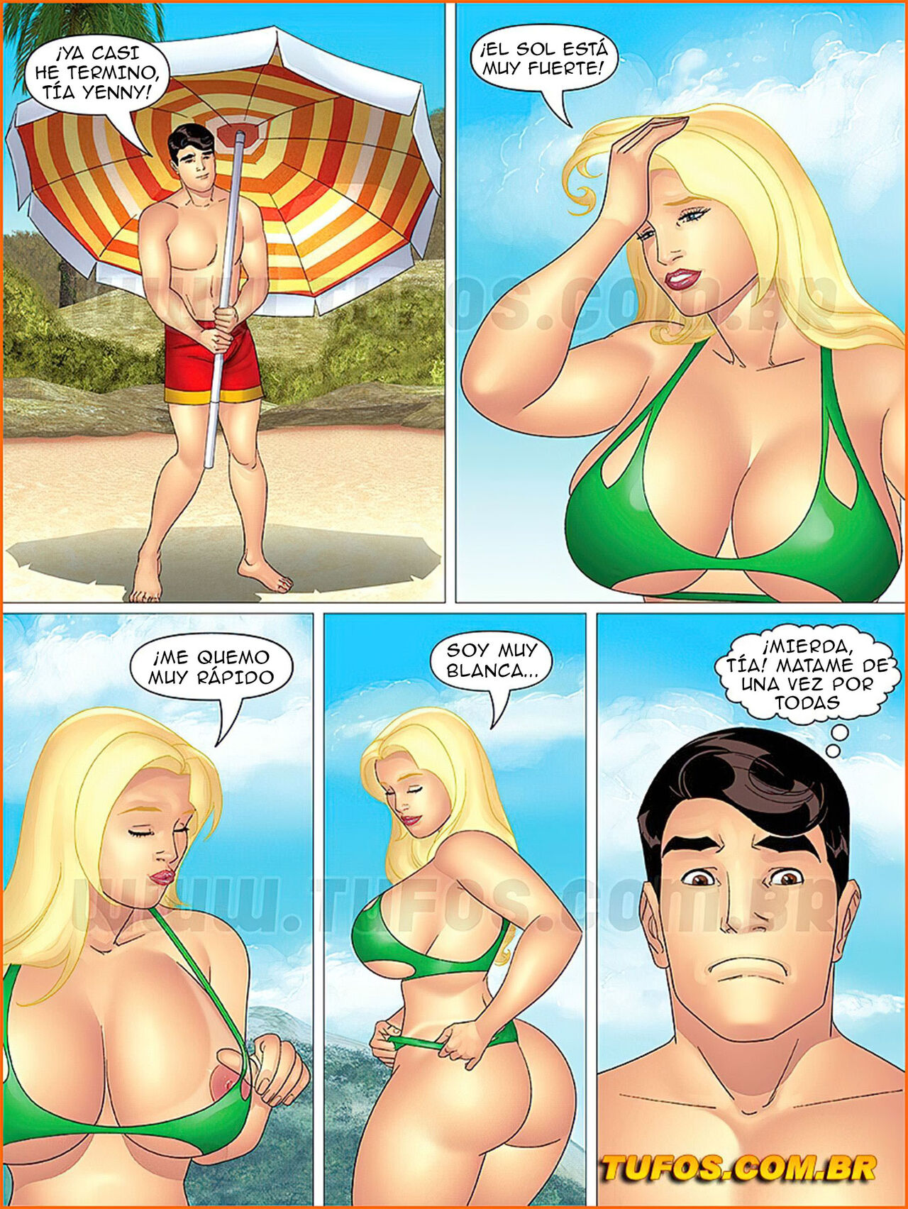 Tia, Primas E Cia. 26 Vacaciones en la Playa Parte 1 page 5 full