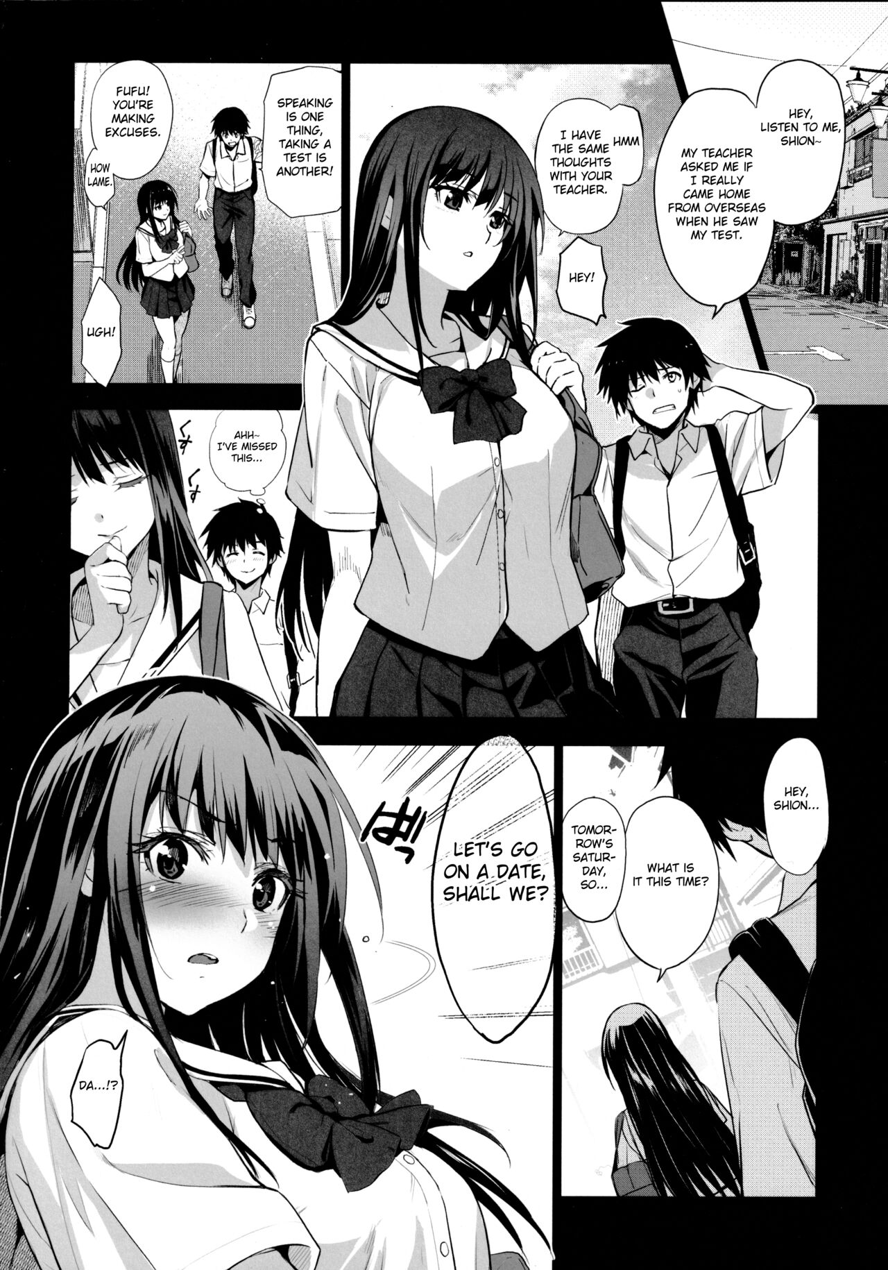 Otonari no Nie Ni Chichi ni Enko o Shiirareru Osananajimi page 4 full