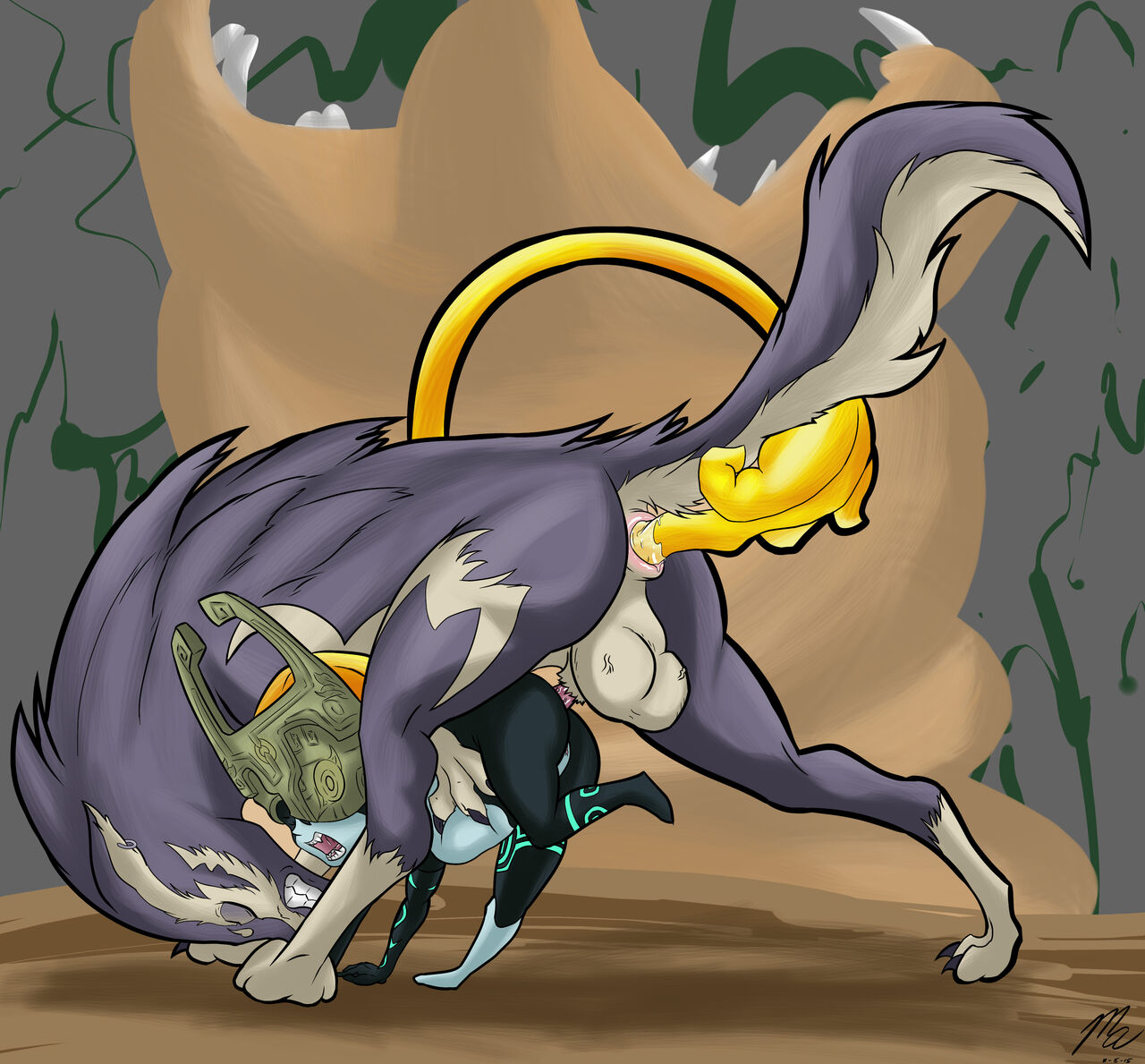 Midna Fingers Wolf Link page 7 full