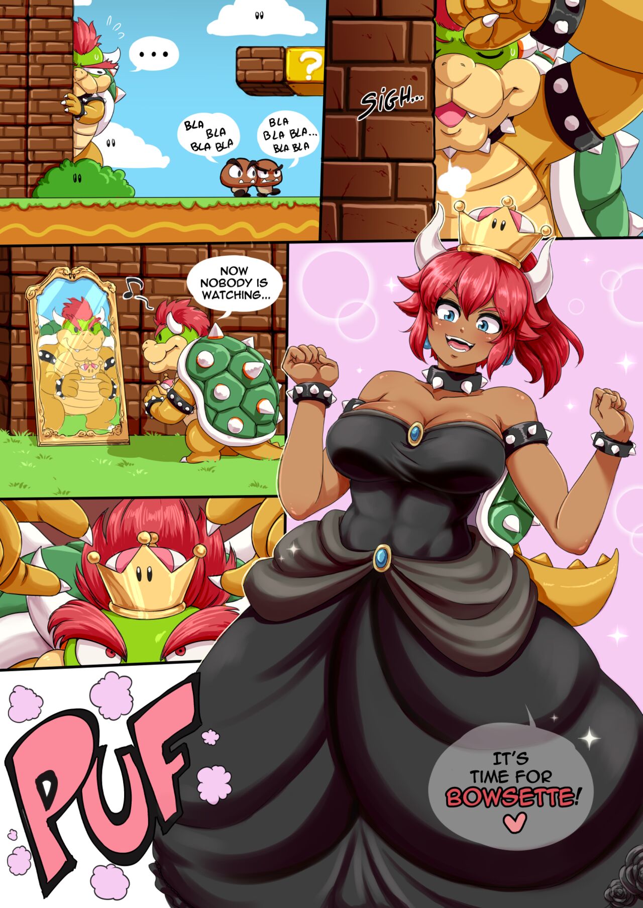 Bowsette page 1 full