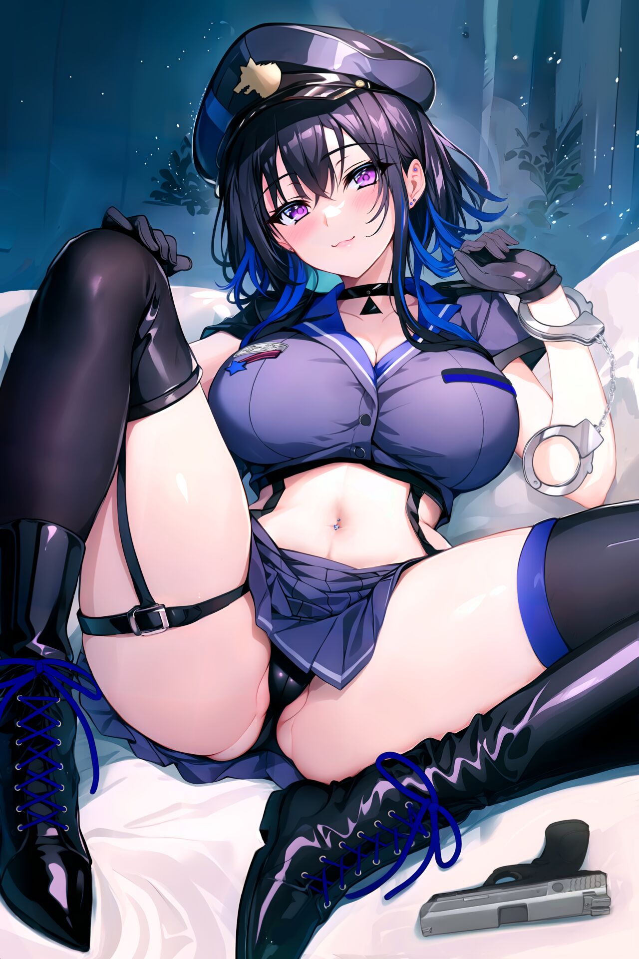 VSPO Ichinose Uruha Miniskirt Police page 2 full