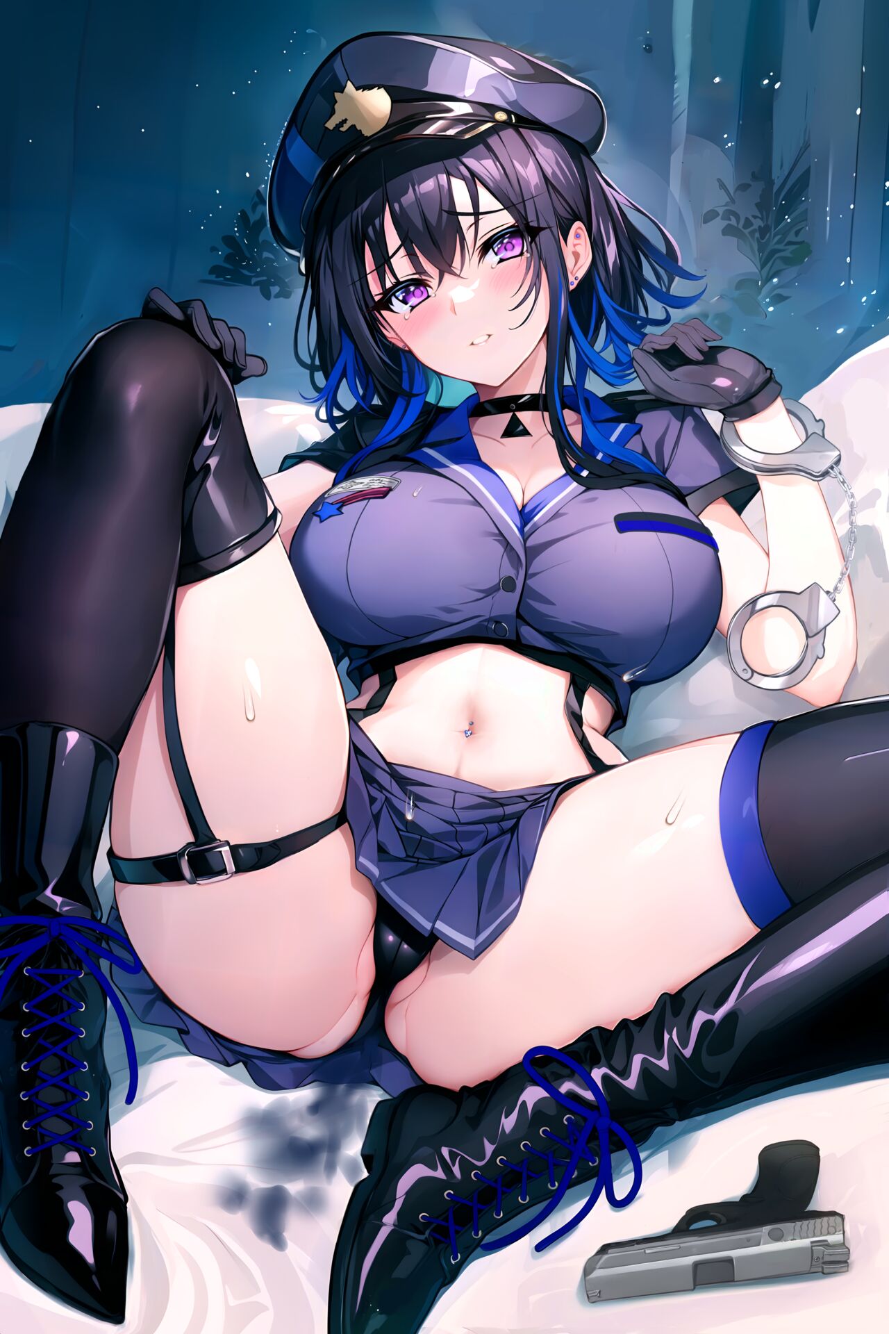 VSPO Ichinose Uruha Miniskirt Police page 3 full