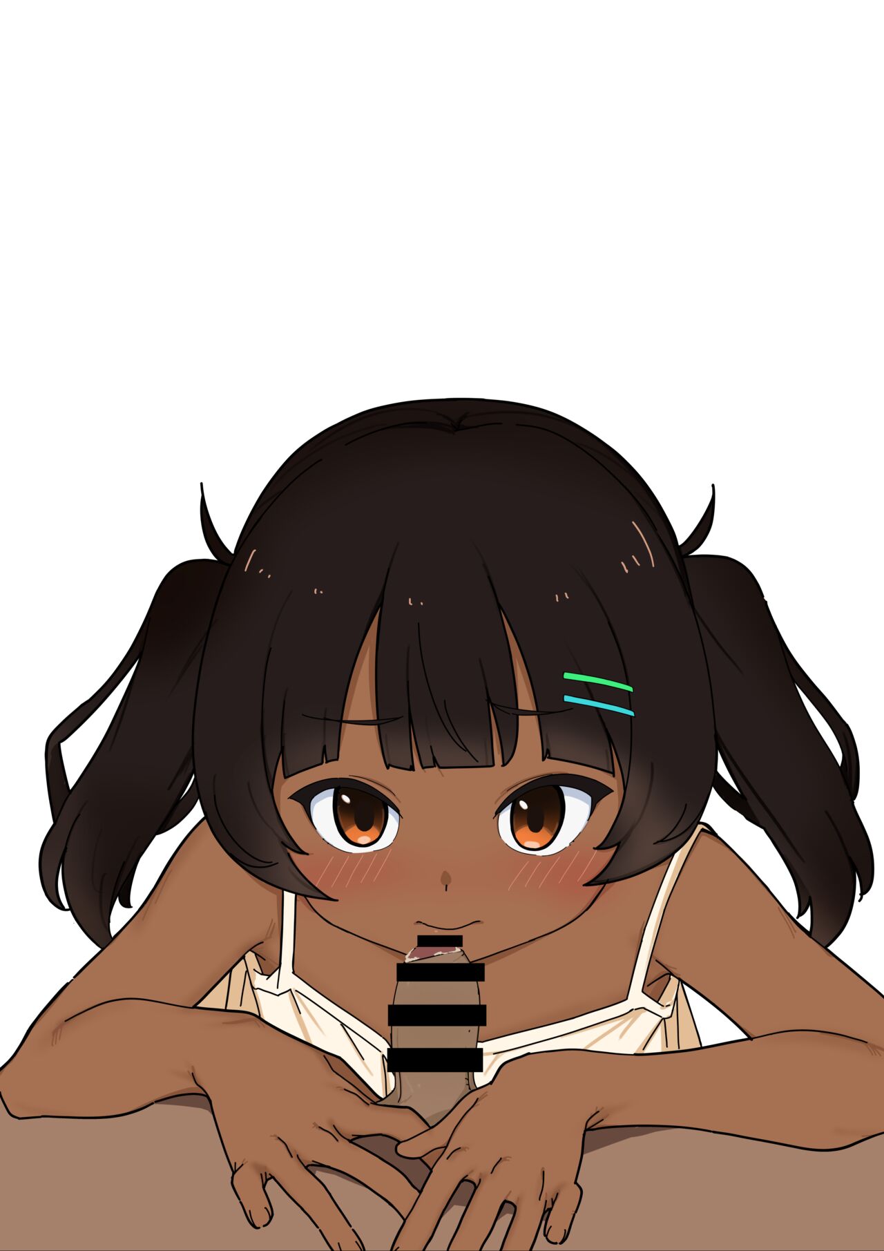 Kasshoku Loli ni Houkei Kitana Chinpo Souji Saseru page 5 full