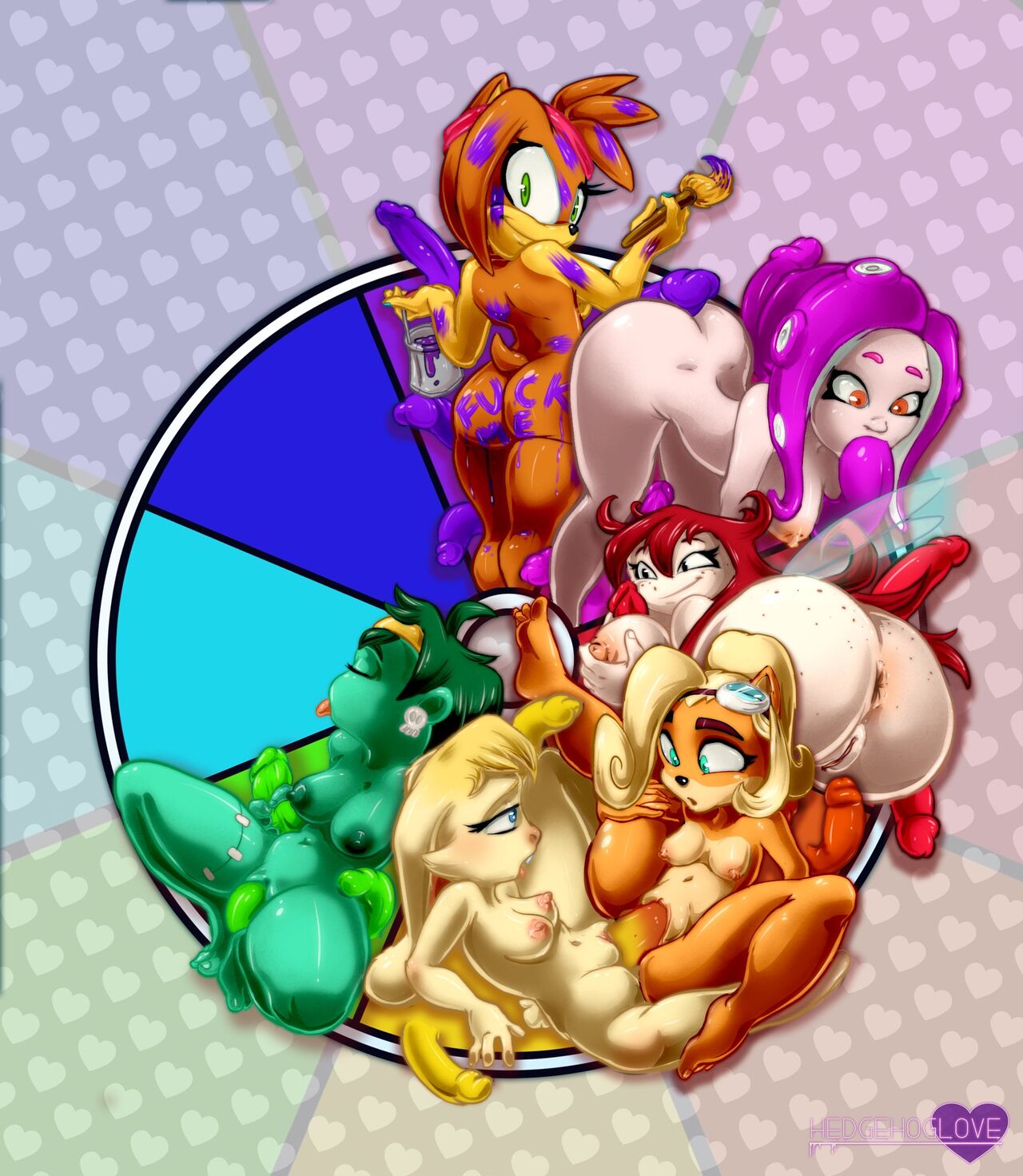 Color Wheel Character Challenge page 6 full