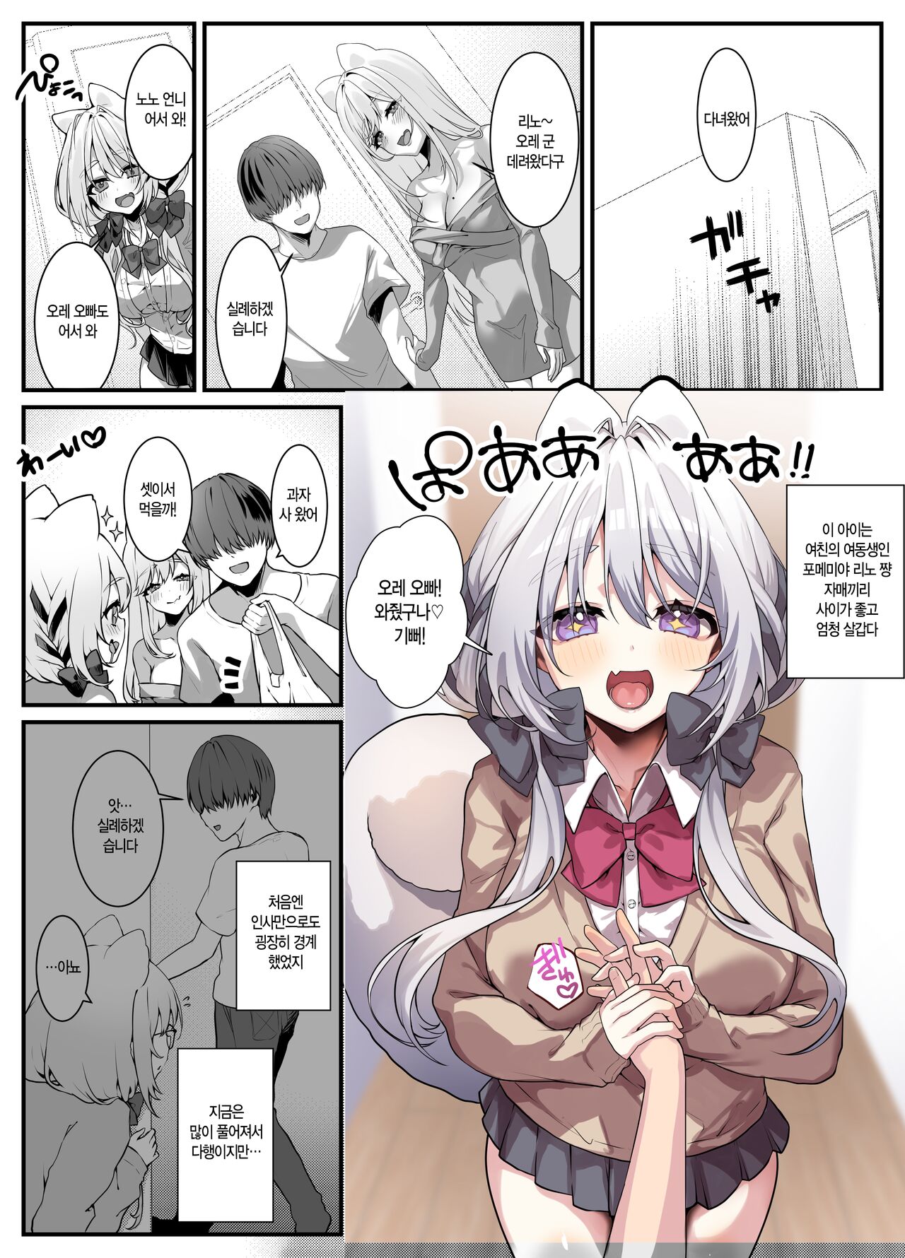 Kanojo no Imouto ga Onedari Shite Kuru Hanashi | 여친의 여동생이 졸라대오는 이야기 page 3 full