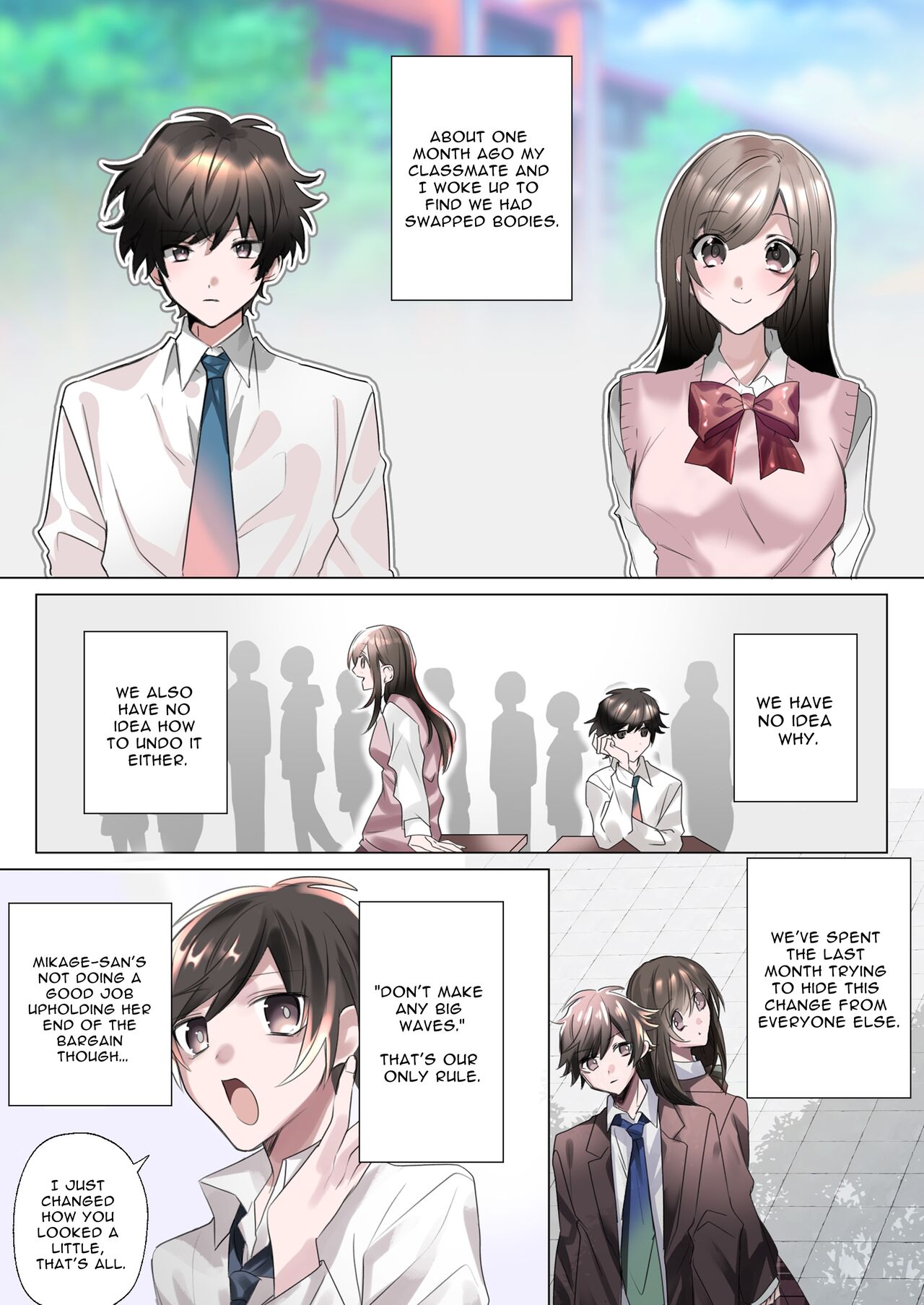 My Erotic Love Triangle Relationship After Bodyswapping With A Classmate!? page 3 full