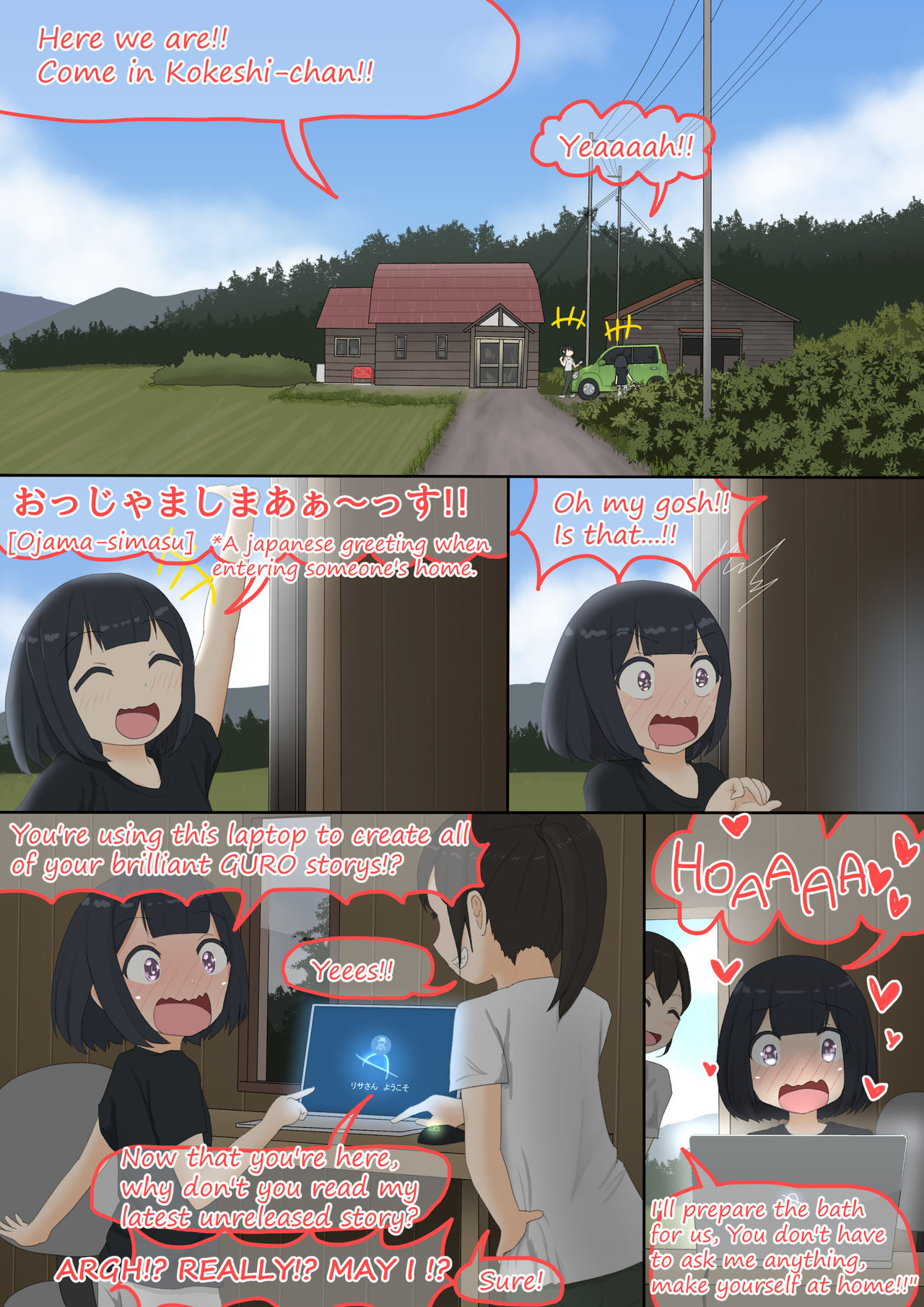 Cow Painted Girl page 2 full