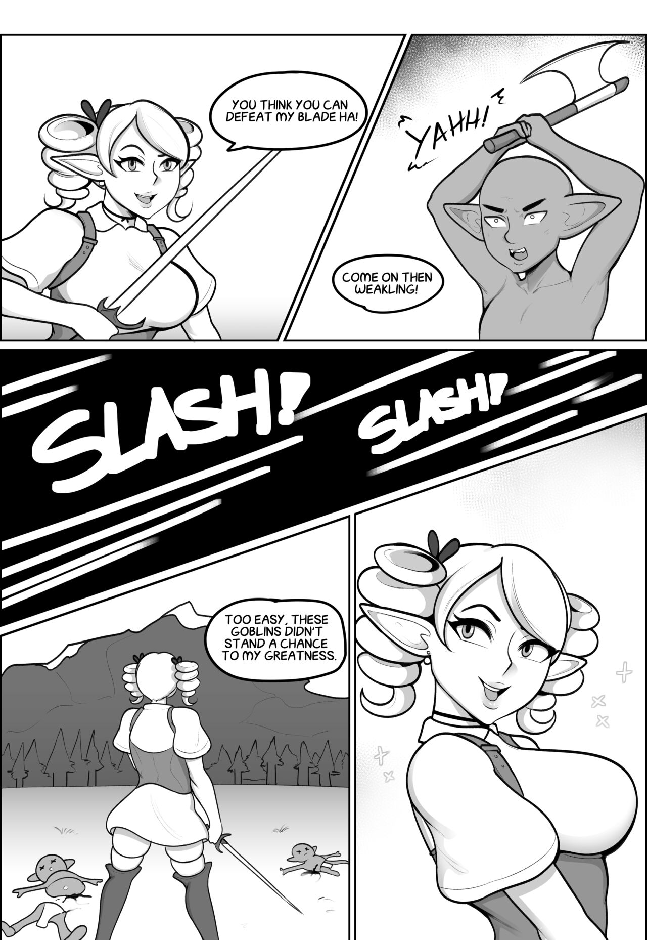 Bratty Elf page 1 full