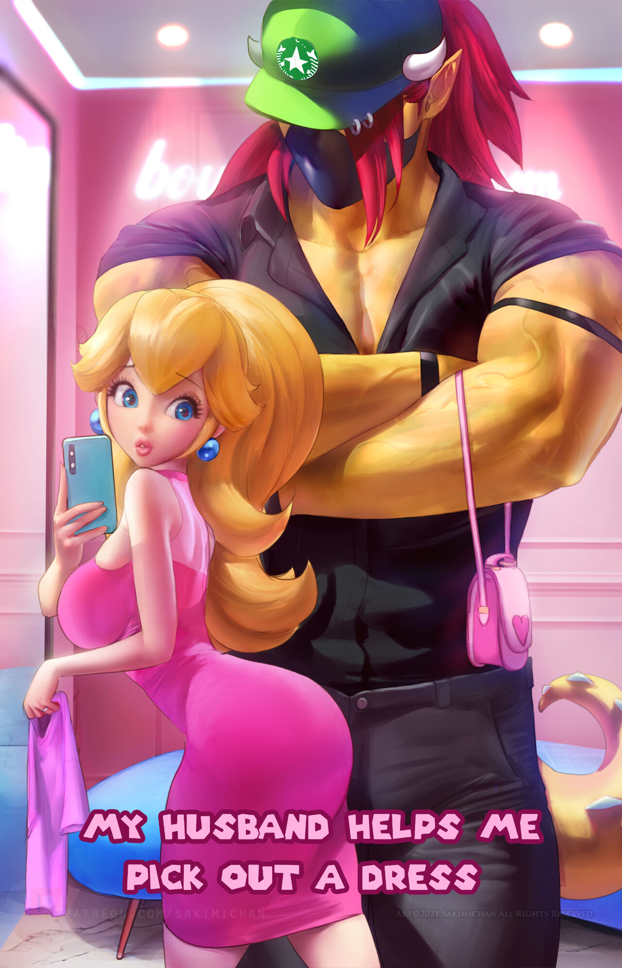 Princess Peach Dress Shopping page 5 full