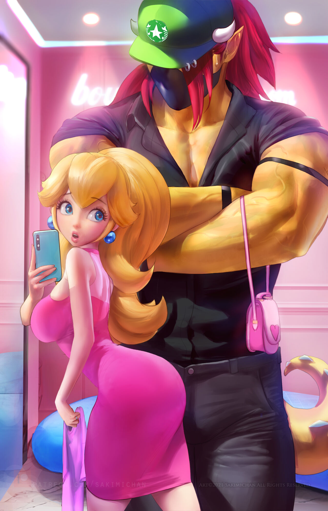 Princess Peach Dress Shopping page 7 full