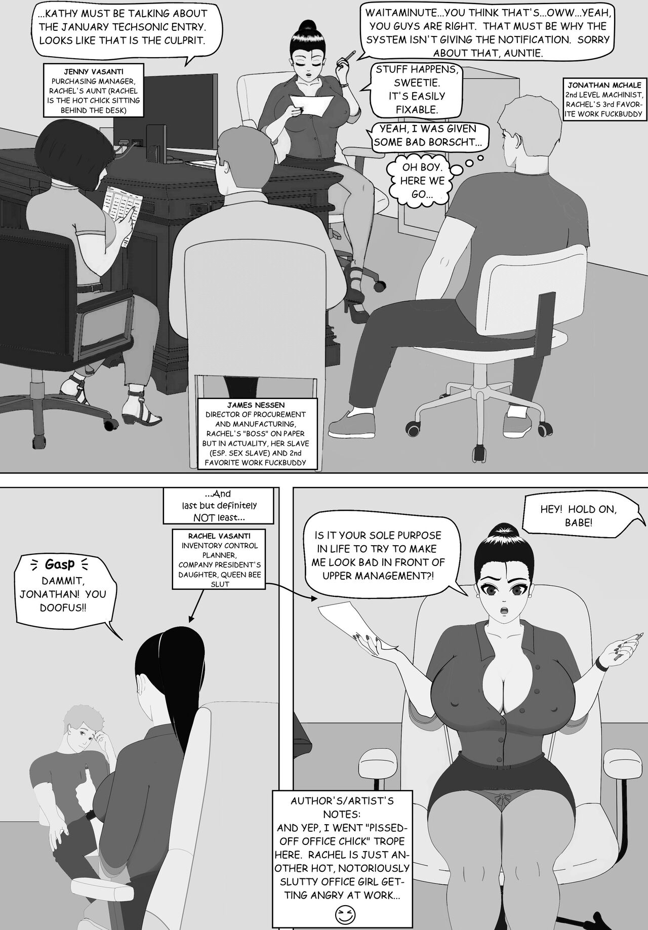 Scene from story Naughty Business page 1 full