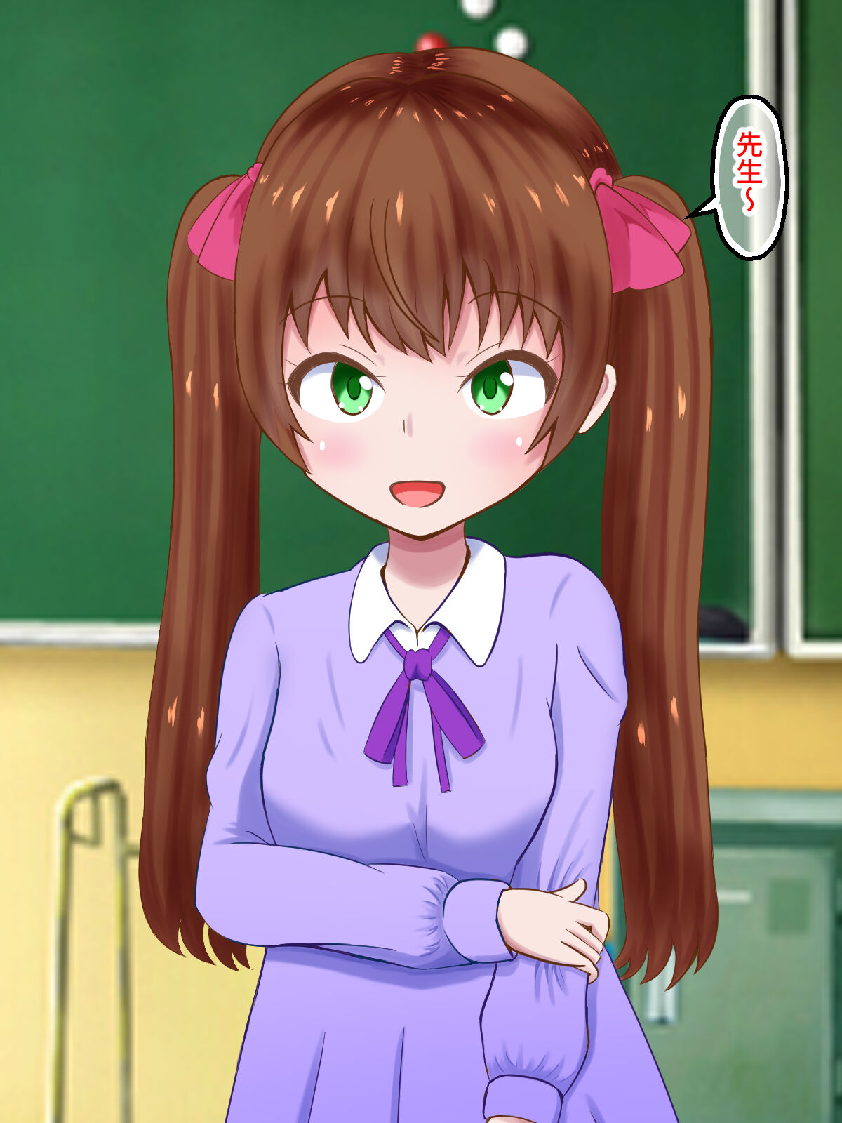 Benkyou Shitakunai Mesugaki-chan ga Maso Sensei ni Test no Tensuu Mitsugaseru Onedari ~Iu Koto Kikanai Maso wa Kinkeri Seisai~ page 3 full