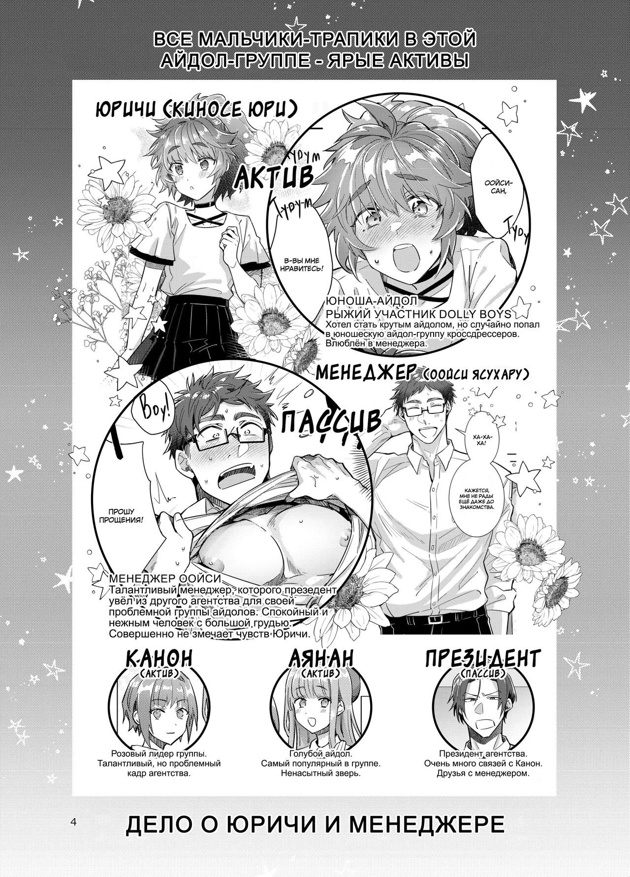 Otokonoko Idol Zenin Baritachi Keikaku vol 3 - Yurichi to Manager no Baai | Все мальчики-трапики в этой айдол-группе - ярые активы Глава 3 - дело о юричи и менеджере page 5 full