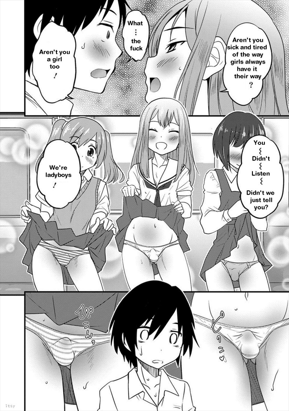 Otokonoko Senyou Sharyou Bromancecar 1&amp;2 | The Carriage Designated for Ladyboys 1&amp;2 page 4 full