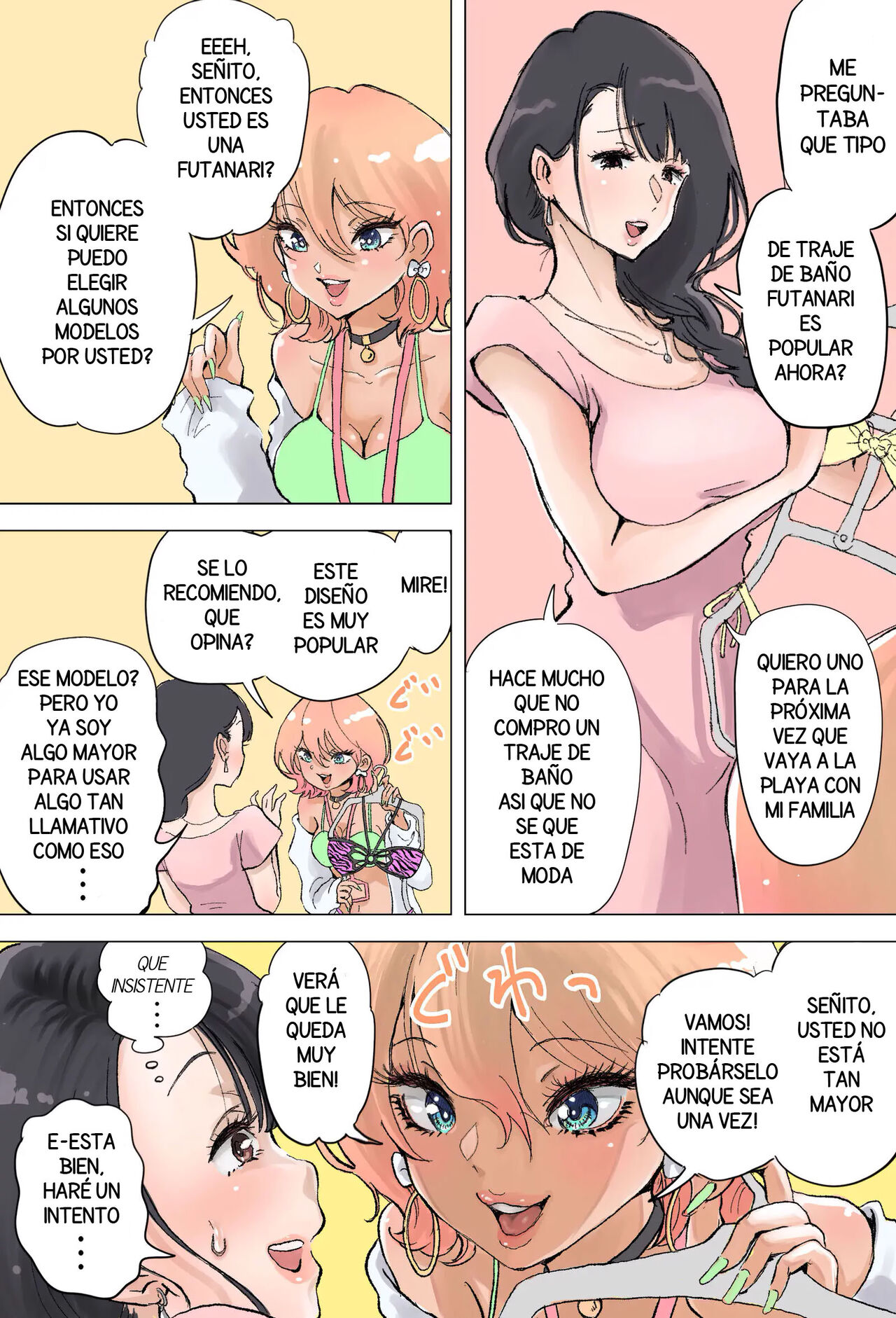 Shop Tenin Gal to Futanari Onee-san page 4 full