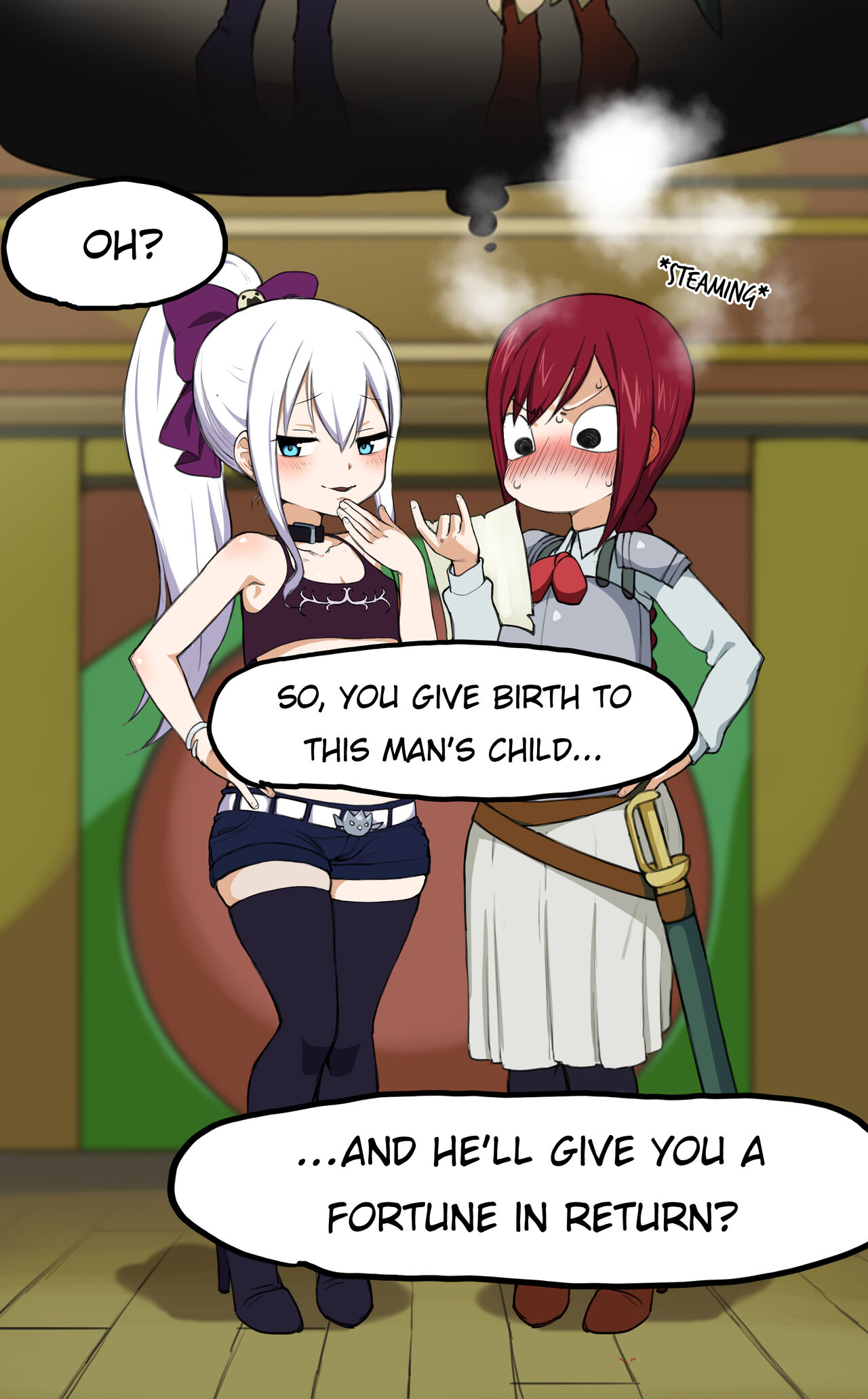 R-18G  Mirajane &amp; Erza page 5 full