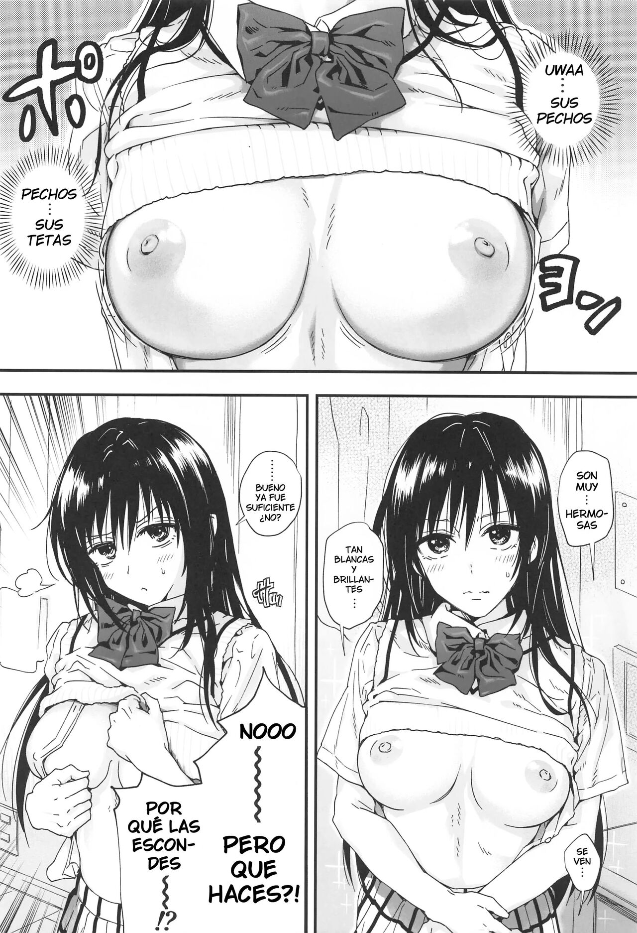 To LOVE-Ru na Oppai -Oshi ni Yowai JK Kanojo-san- page 8 full