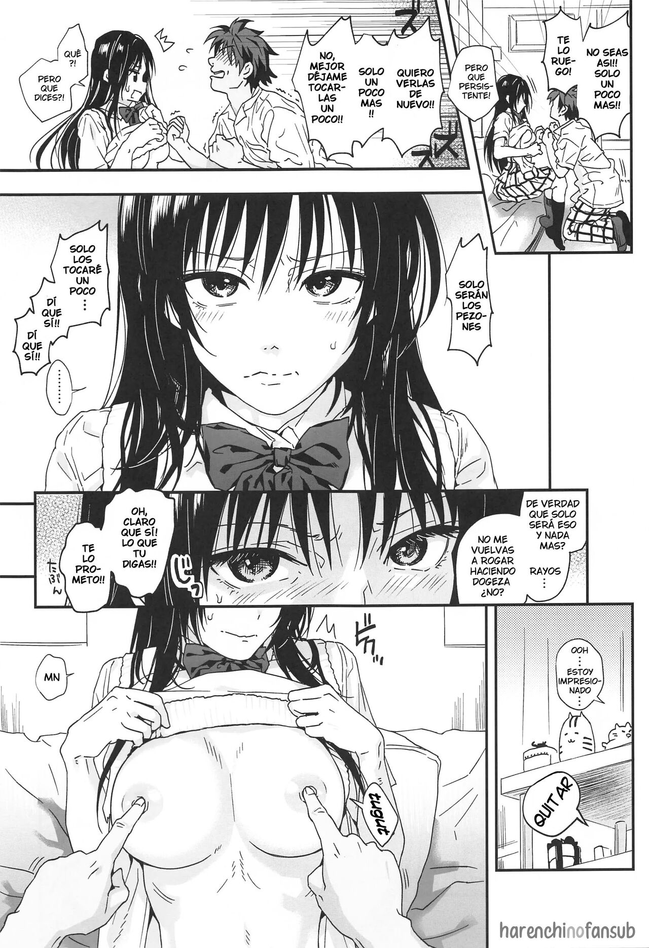 To LOVE-Ru na Oppai -Oshi ni Yowai JK Kanojo-san- page 9 full