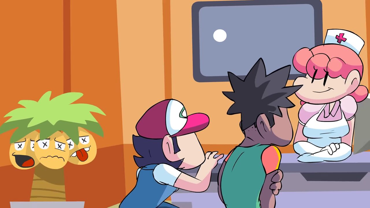 Ash And Brock Masturbate To Nurse Joy's Ass page 2 full