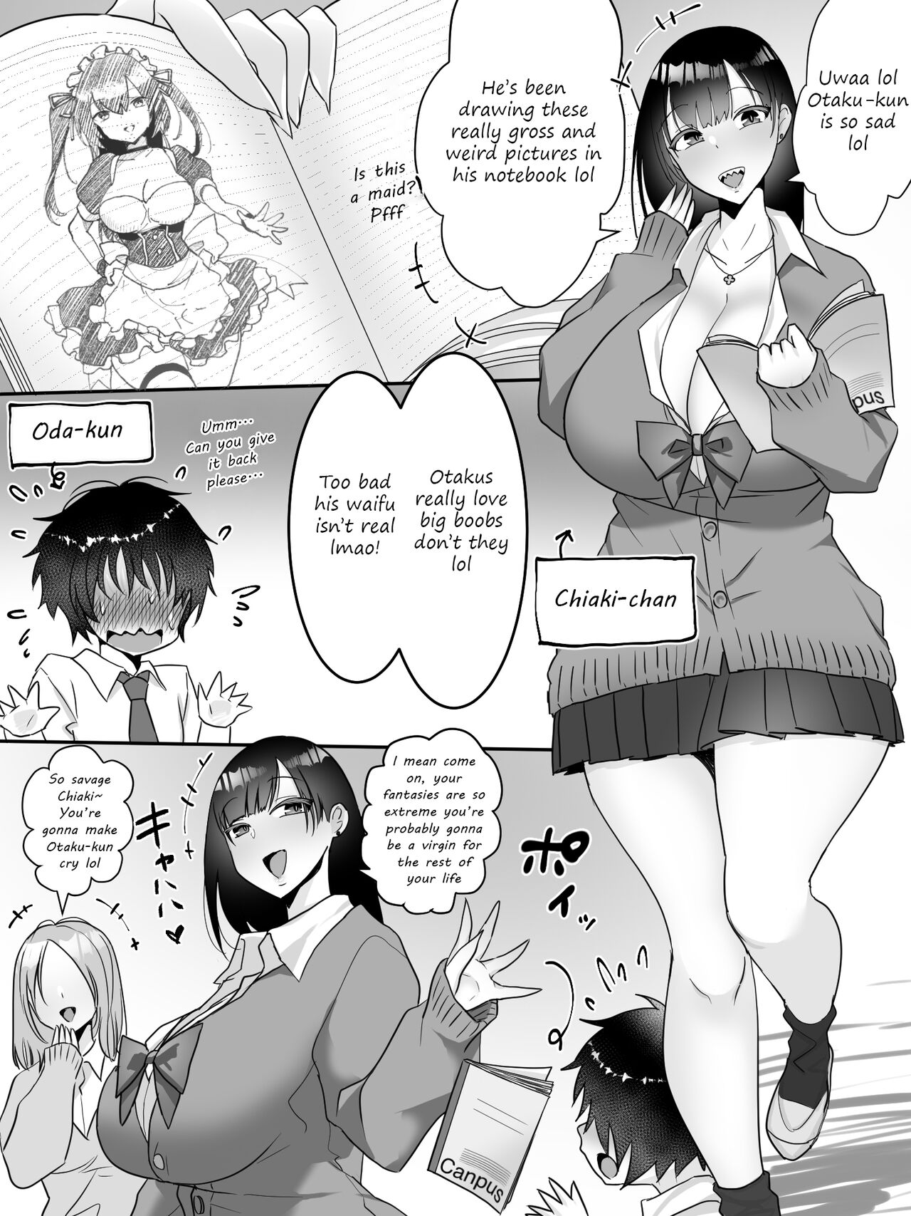 Bullied by a high school girl page 1 full