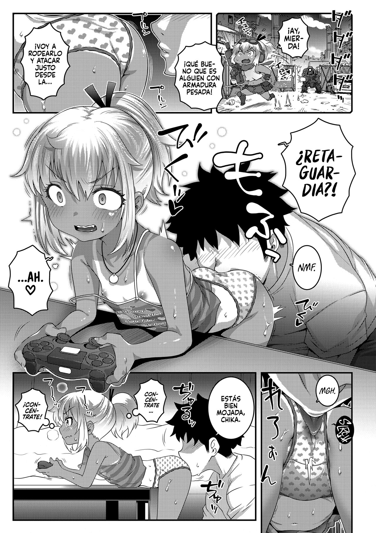 F.P.S. Futsuu ni Play chuu ni Sex | F.P.S. Follando a una Pro de Shooters page 5 full