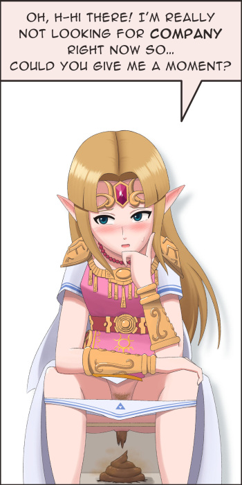 Zelda on the Toilet cover