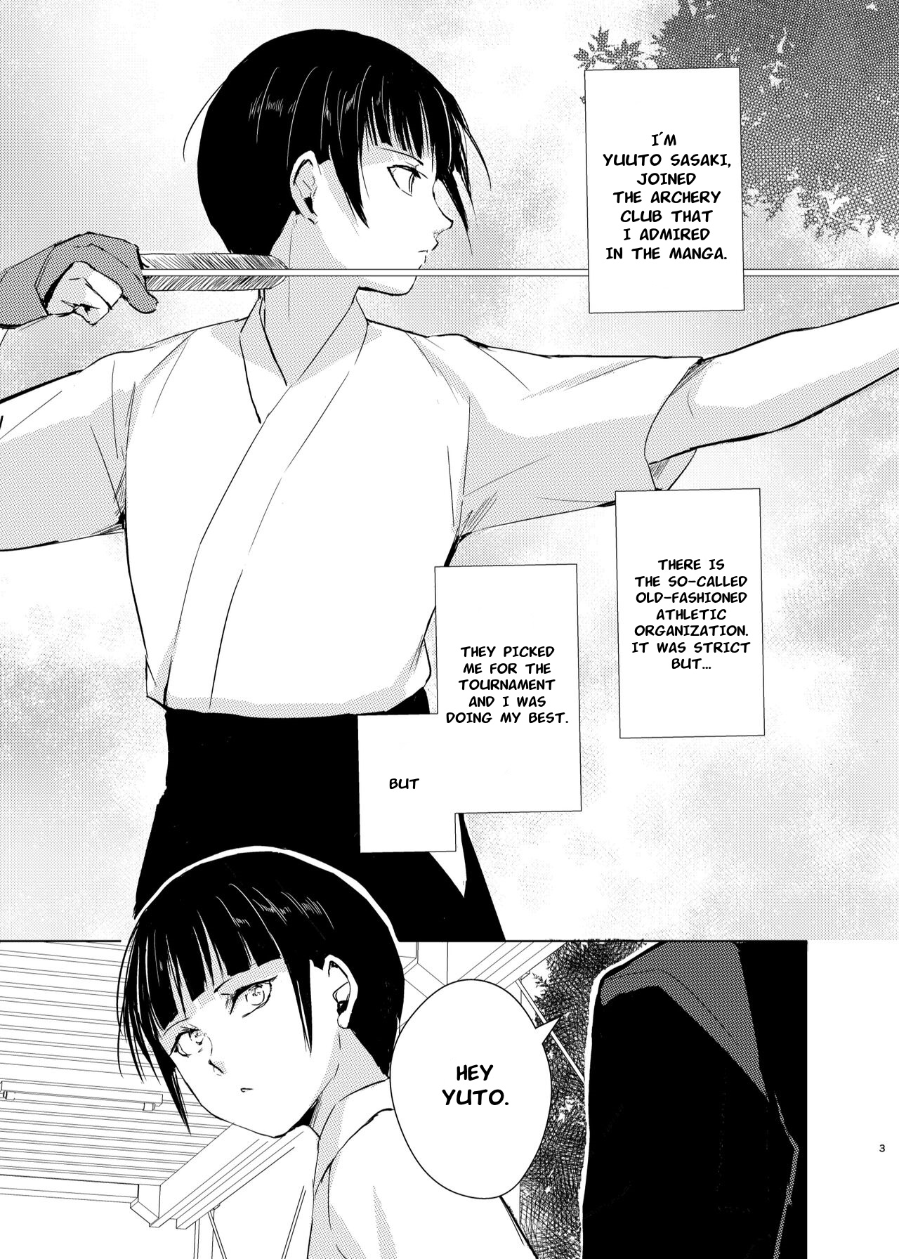 Kyuudou Danshi x Mesu Ochi Choukyou Senpai ni Naisho de Kanojo Tsukuttara Seisai Rape saremashita page 4 full