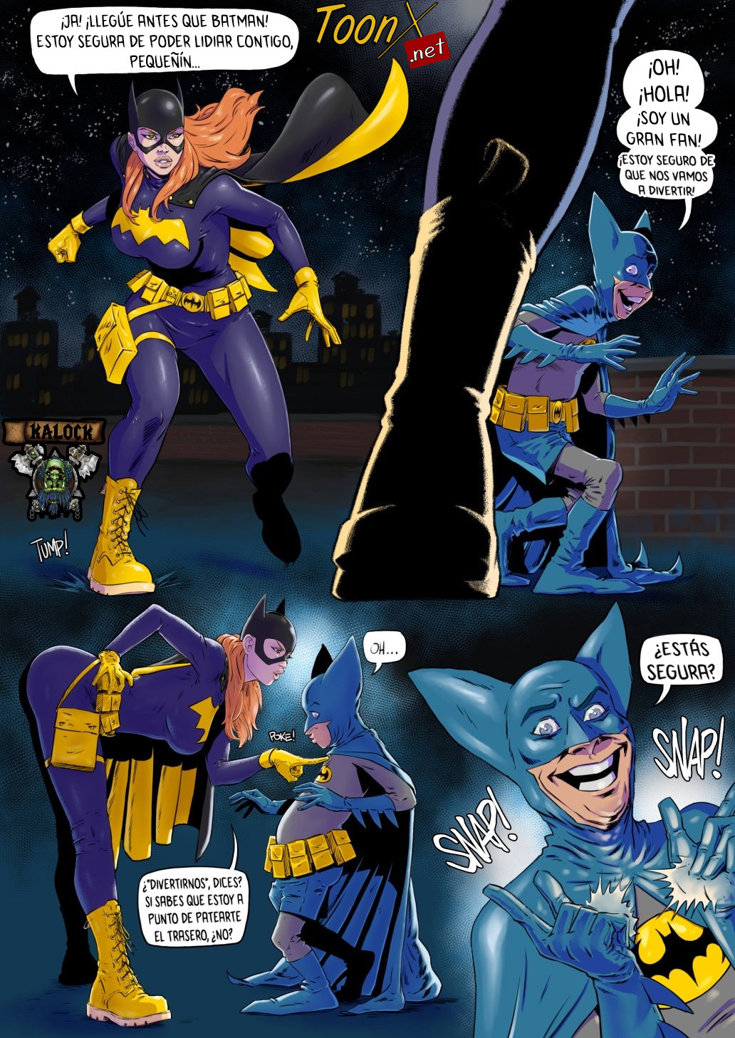 Bat Girl vs Bat Mite page 1 full